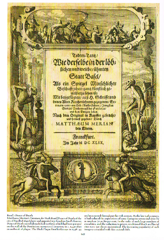 the art of death a graveside companion,death a graveside companion book,dance of death of city of basil 1649,matthaeus merian