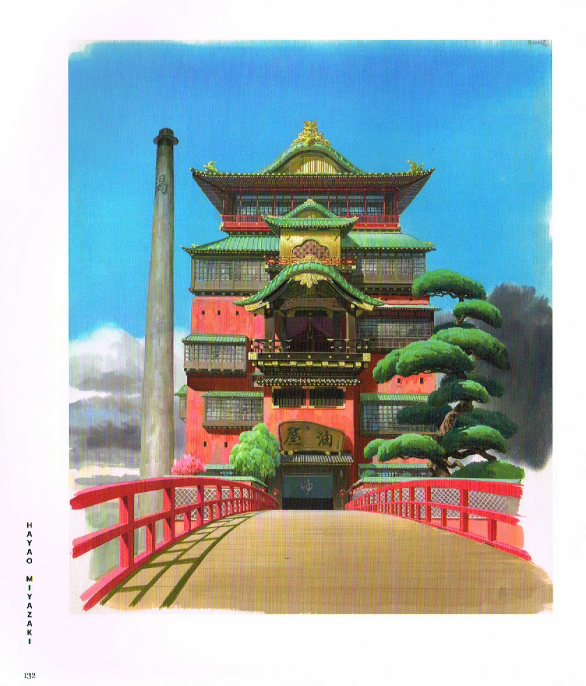 Spirited Away: The Bath House Art