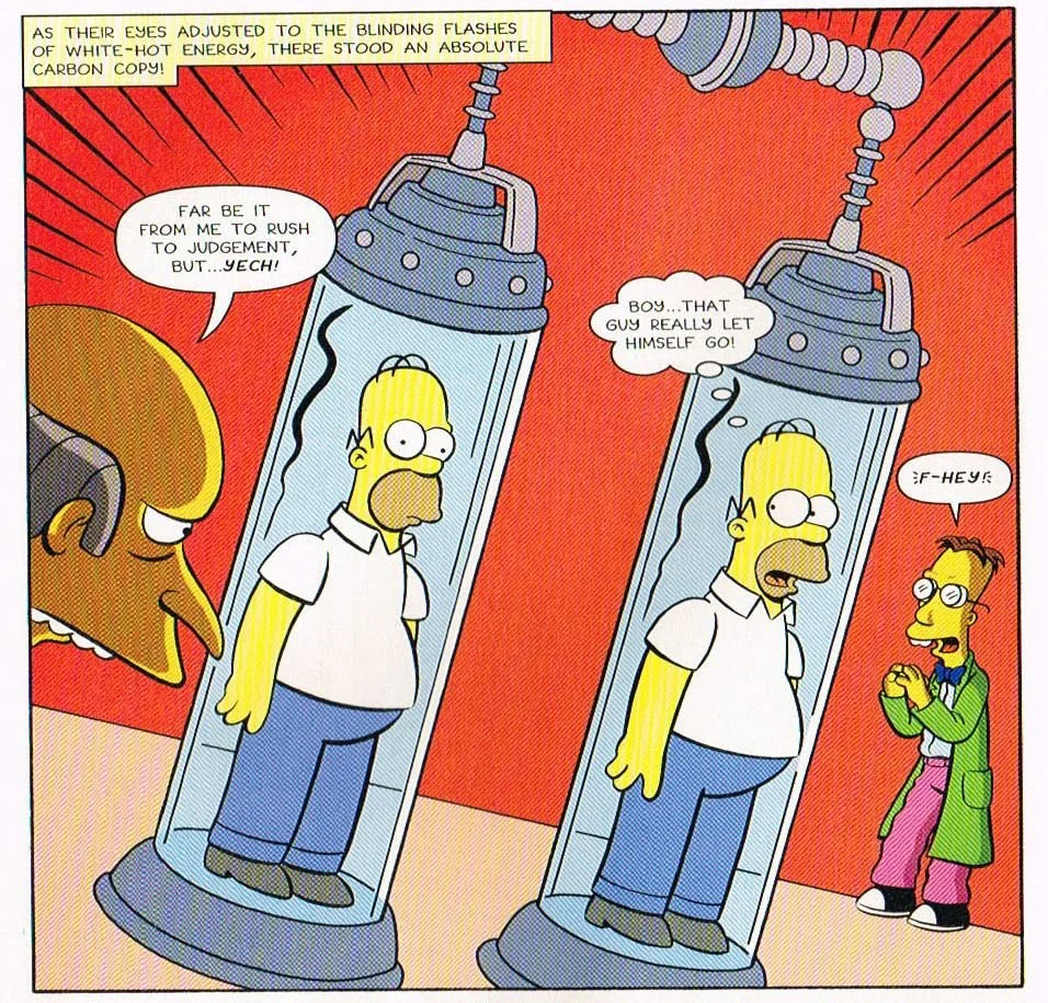 Catastrophe in Substitute Springfields! Bart Simpsons Tree House Of Horror #7 Comic Art