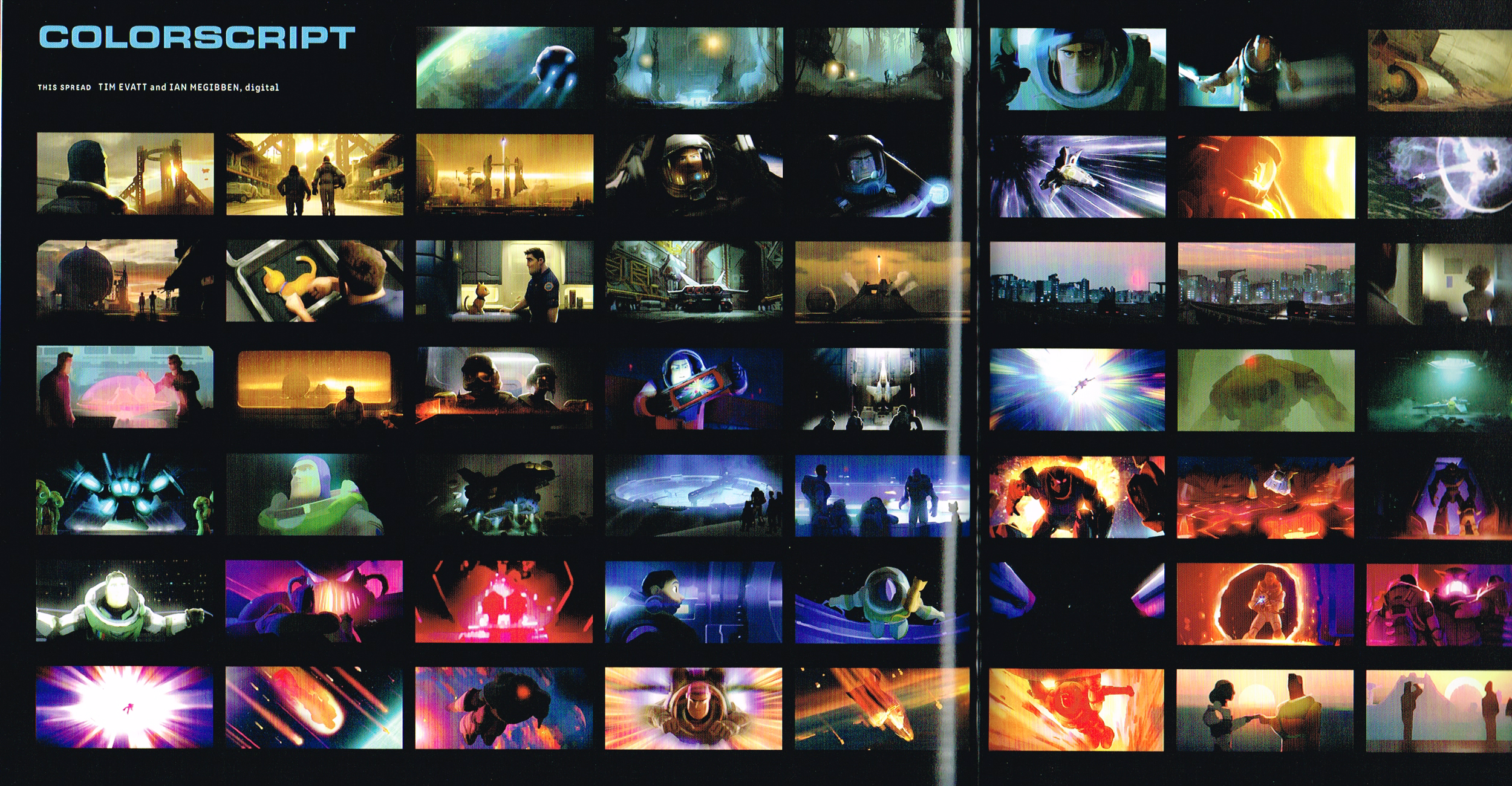 The Art of Lightyear Color Scripts 
