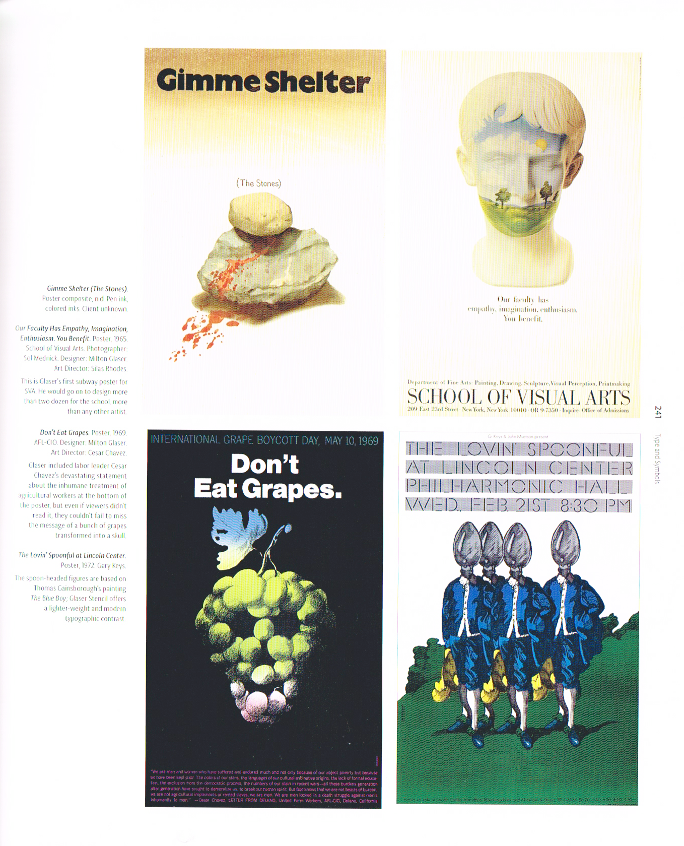 pop milton glaser,the art of milton glaser,gimme shelter the stones poster,sva poster milton glaser,dont eat grapes poster 1969,the lovin spoonful at Lincoln center poster 1972,milton glaser poster art,milton glaser school of visual arts poster