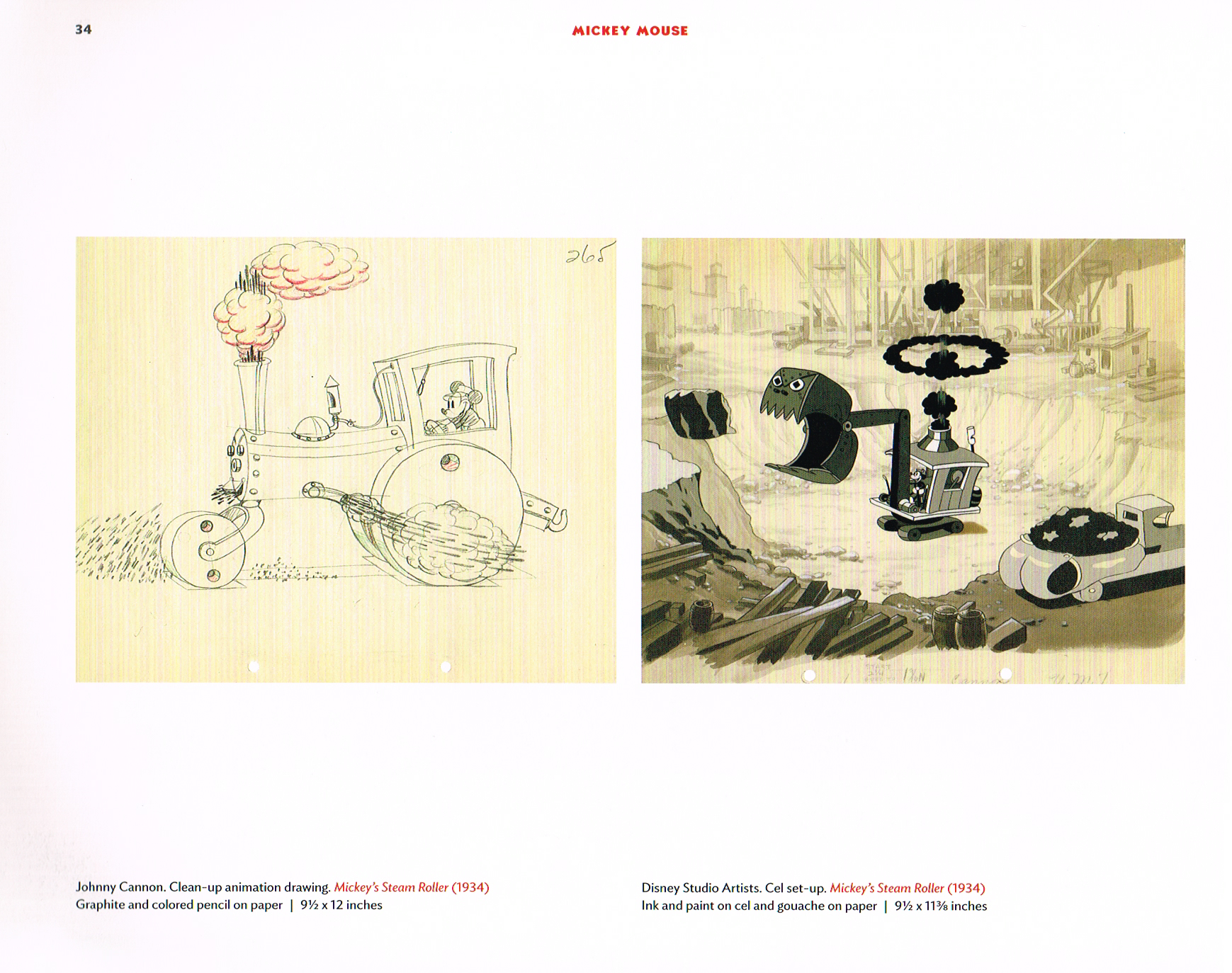 mickey's steam roller 1934, mickey mouse clean up animation drawing, mickey mouse from walt to the world