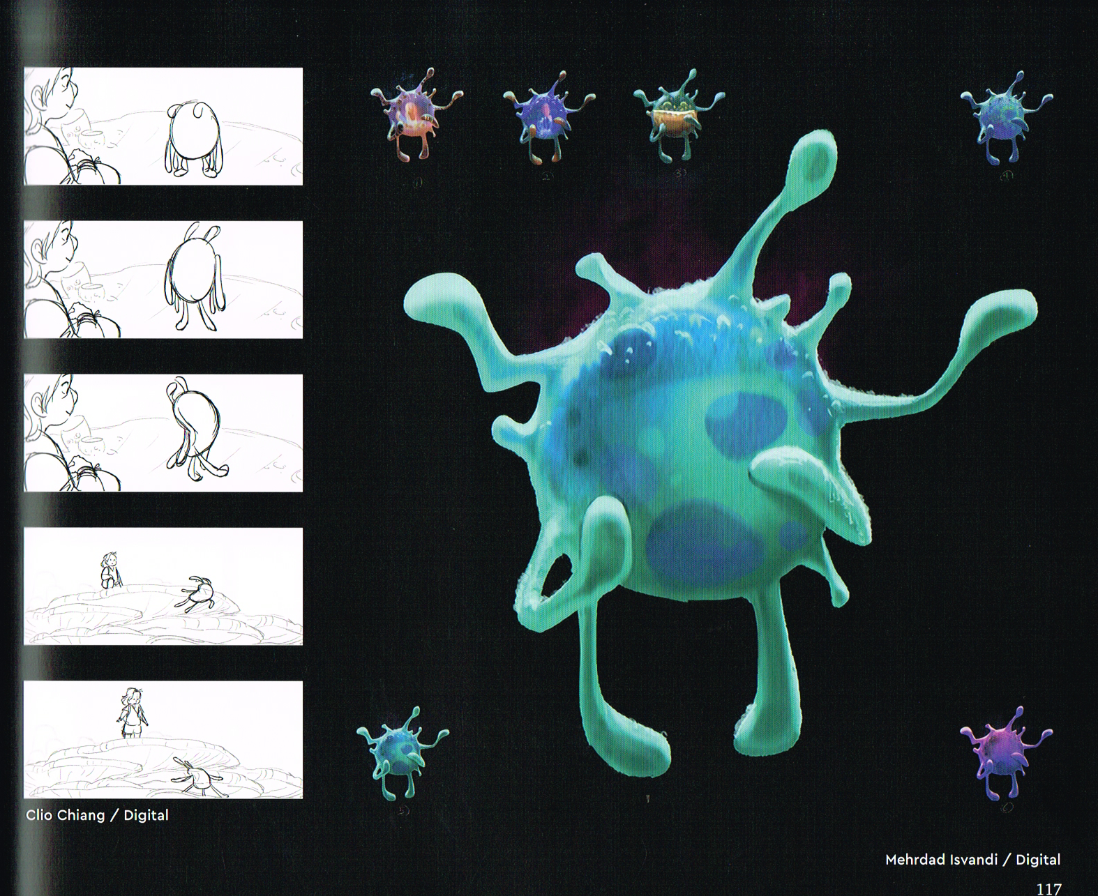 the art of strange world, strange world concept art,splat concept art,strange world splat art,splat character designs,clio chiang art,mehrdad isvandi art