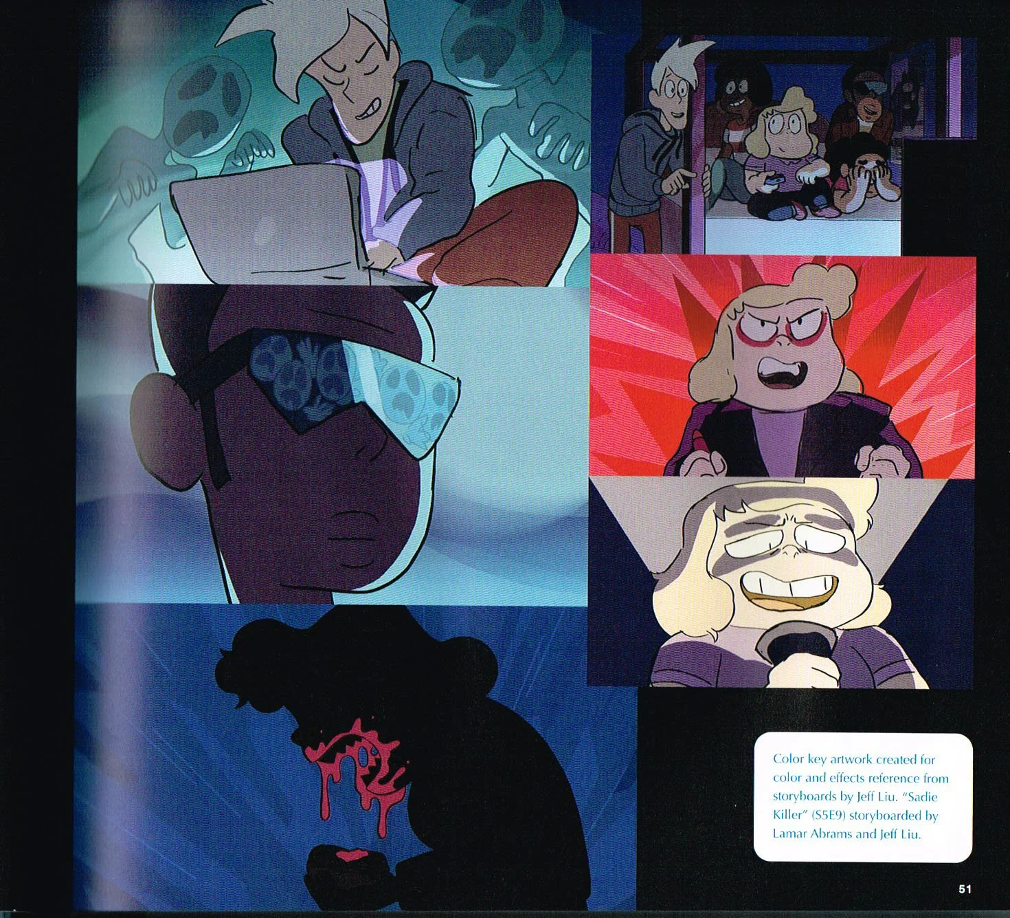 the art of steven universe,steven universe end of an era,sadie killer storyboards steven unverse,lamar abrams,jeff liu