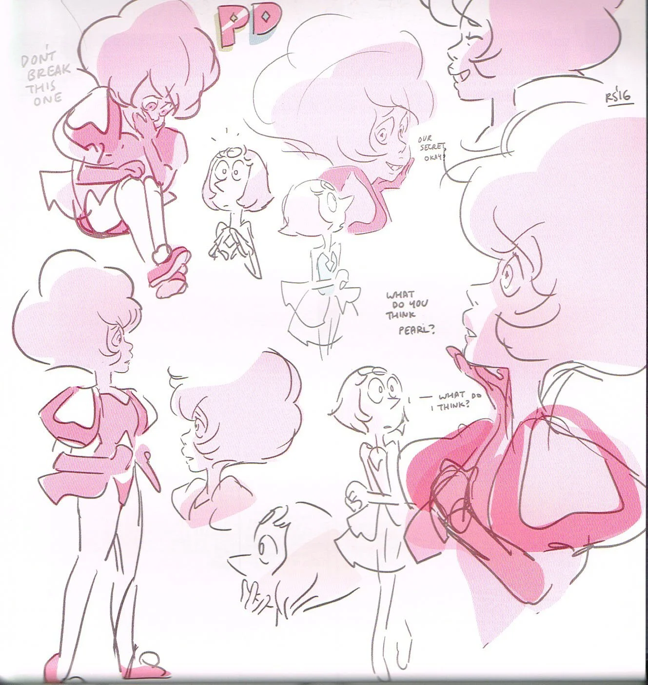 the art of steven universe,steven universe end of an era,rebecca sugar,pink diamond concept art