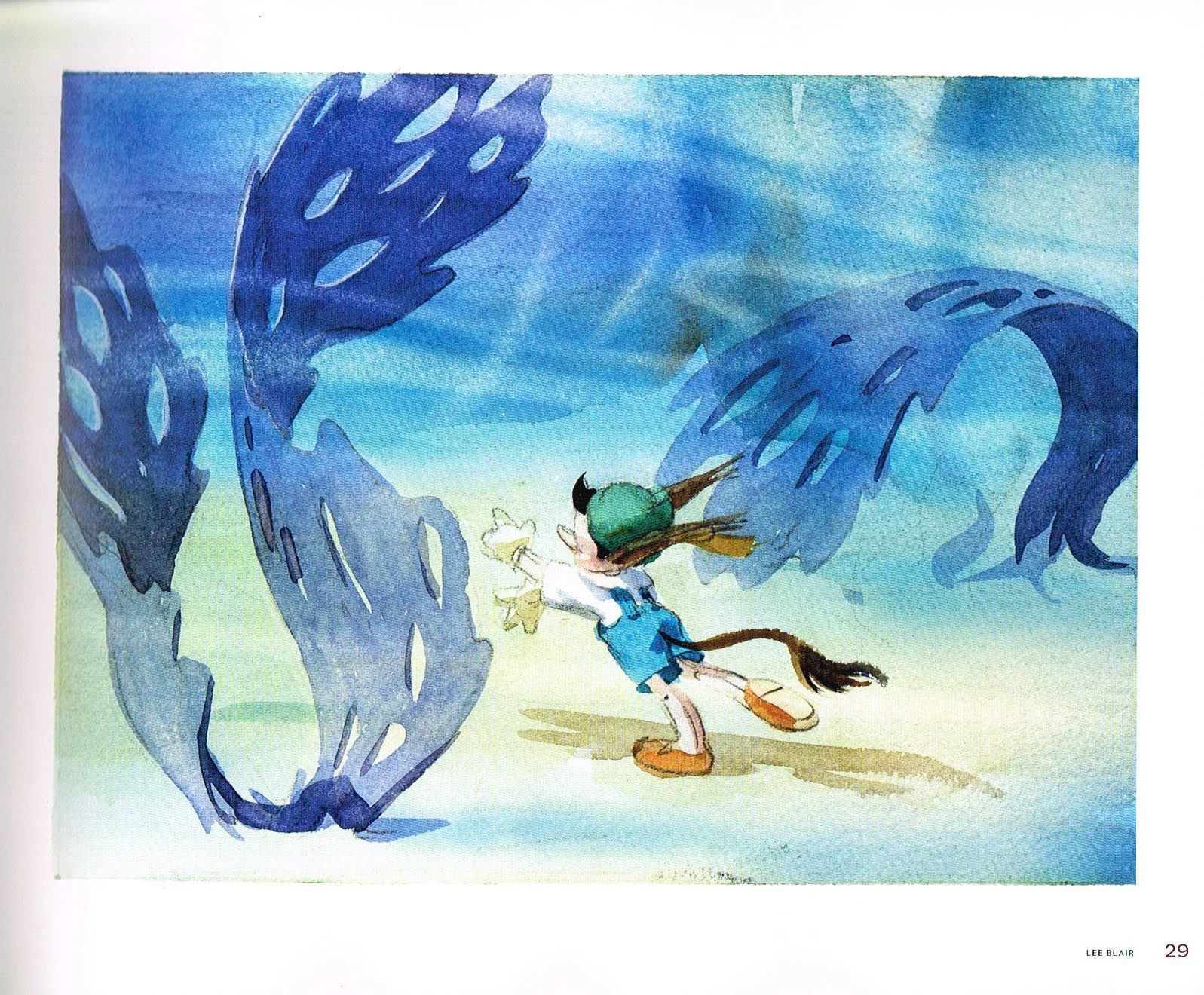 they drew as they pleased the hidden art of Disneys mid century era, the art of they drew as they pleased, they drew as they pleased Disneys art,disney art,pinocchio concept art,pinocchio story sketch, lee blair pinocchio art,lee blair water color