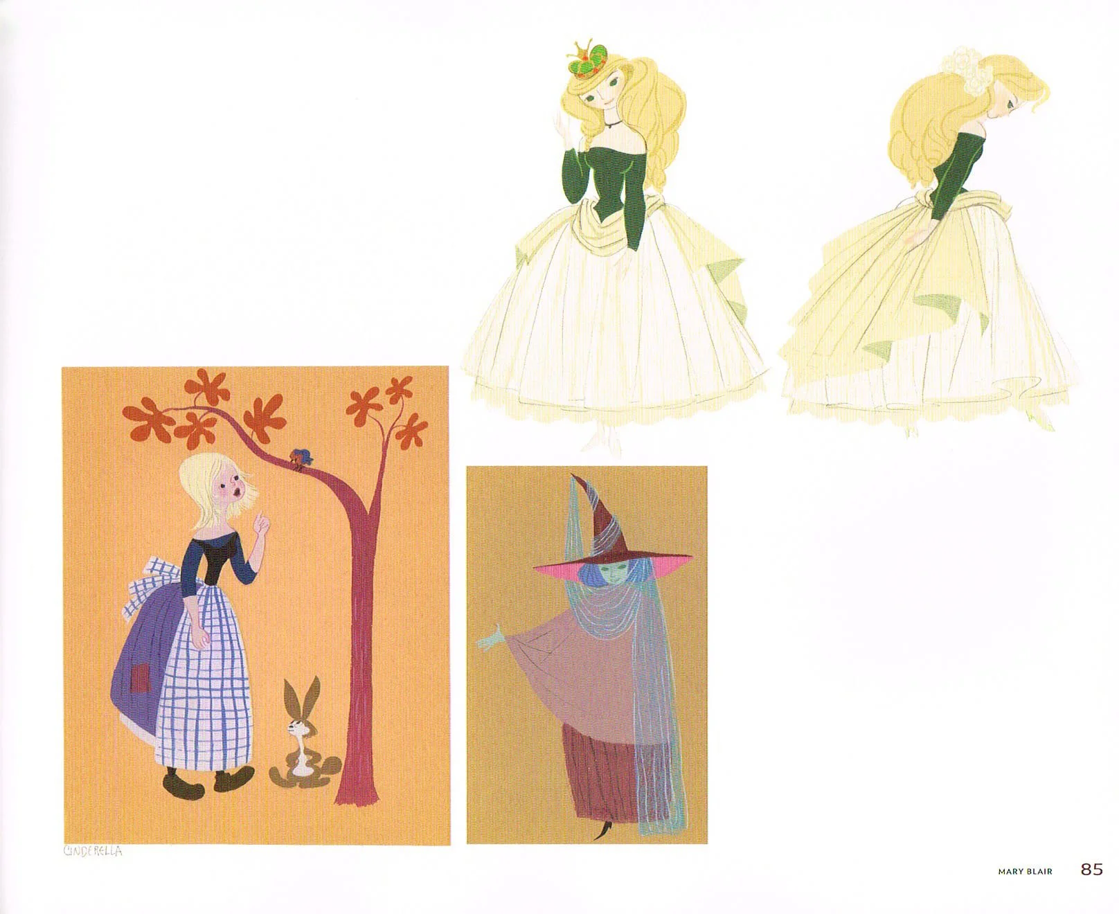 the art of mary blair,mary blair concept art,mary blair art,mary blair color studies,cinderella character designs mary blair