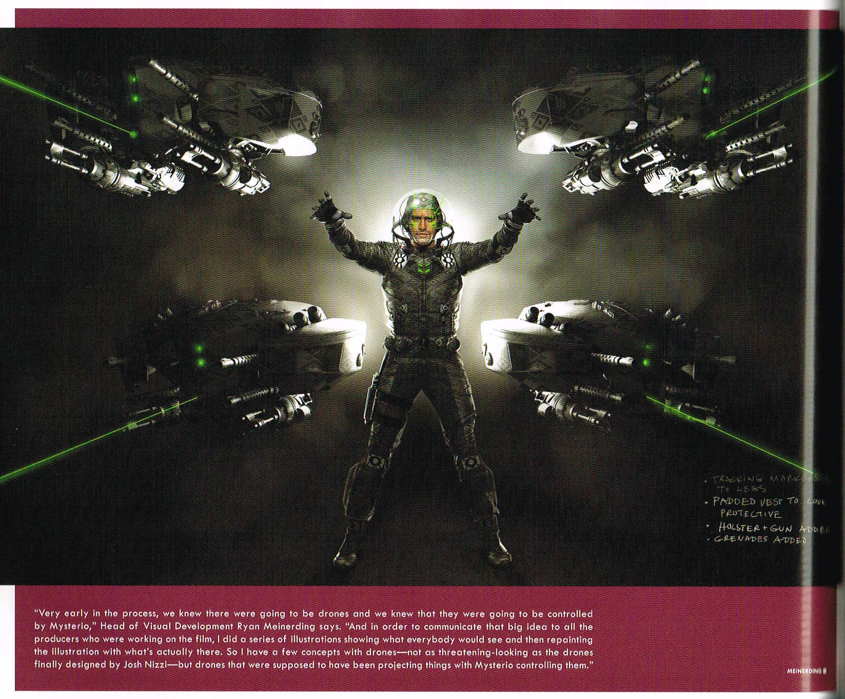 the art of spiderman far from home,spiderman concept art,far from home concept art,spiderman art,mystrio spiderman concept art,mystrio and drones concept art,ryan meinerding art