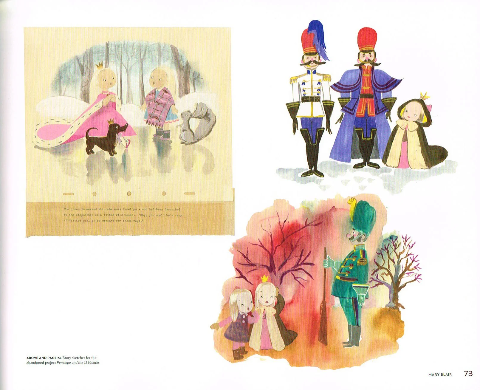 they drew as they pleased,they drew as they pleased the hidden art of disneys mid century era the 1950s and 1960s,disney art book,mary blair,the art of mary blair,mary blair concept art,penelope and the 12 months concept art