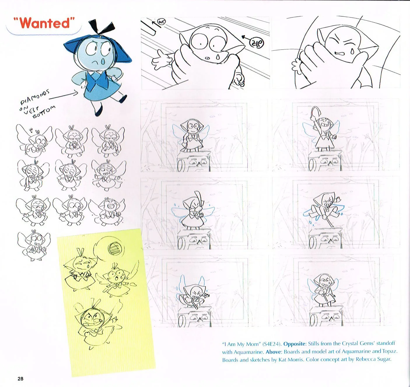 the art of Steven universe,steven universe end of an era art book,steven universe art,steven universe aquamarine topaz art,steven universe storyboards,kat morris art