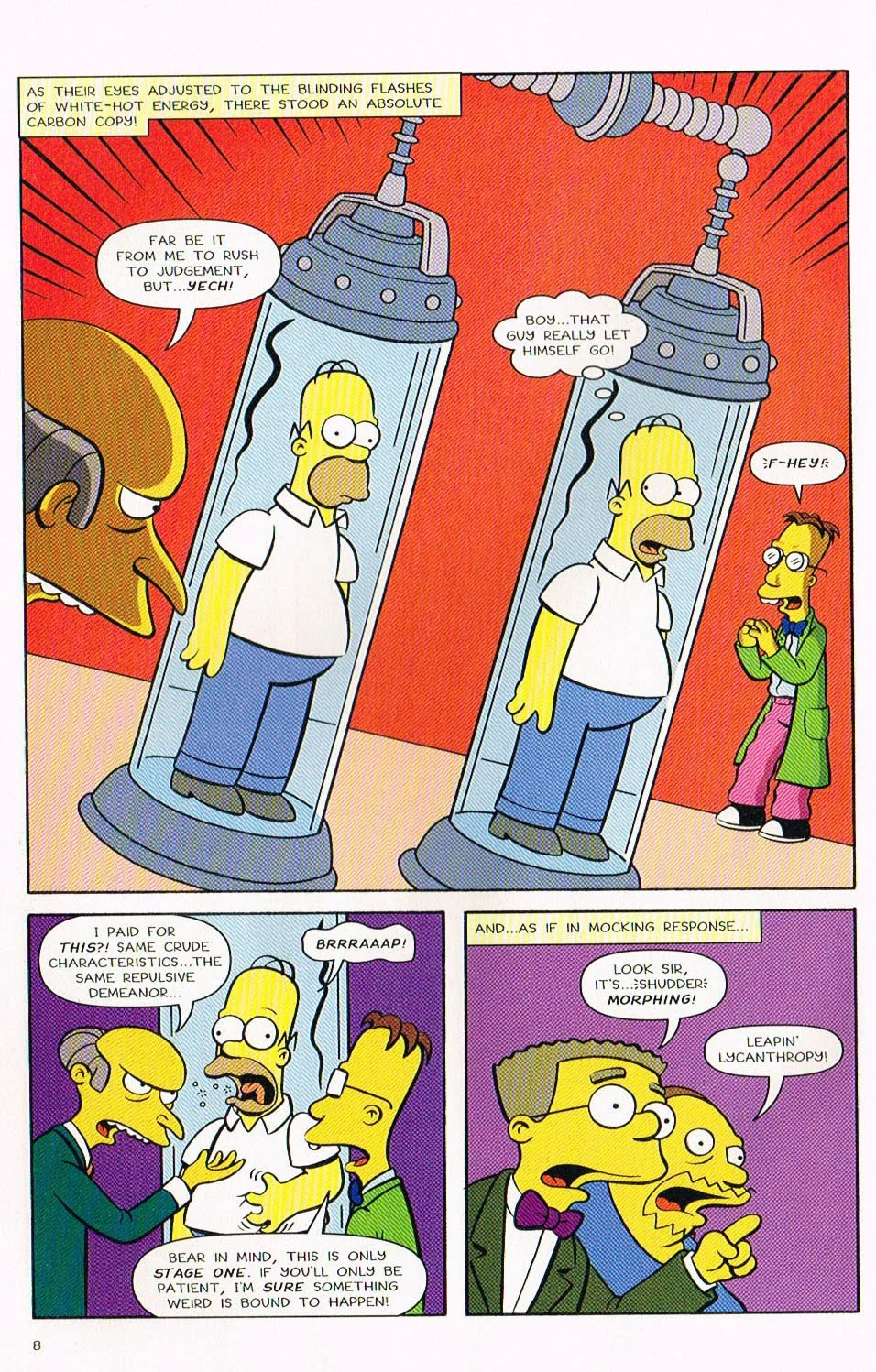 simpsons tree house of horror comic,Catastrophe in Substitute Springfields simpsons comic,simpsons comic 7,bart simpsons comic,tree house of horror art,tree house of horror,mark hamill,bill morrison,jason ho,mike rote,art ueve,karen bates