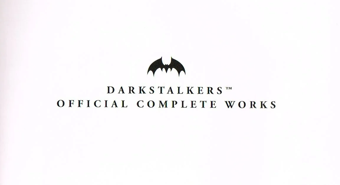 the art of darkstalkers,darkstalkers official complete works,darkstalkers concept art