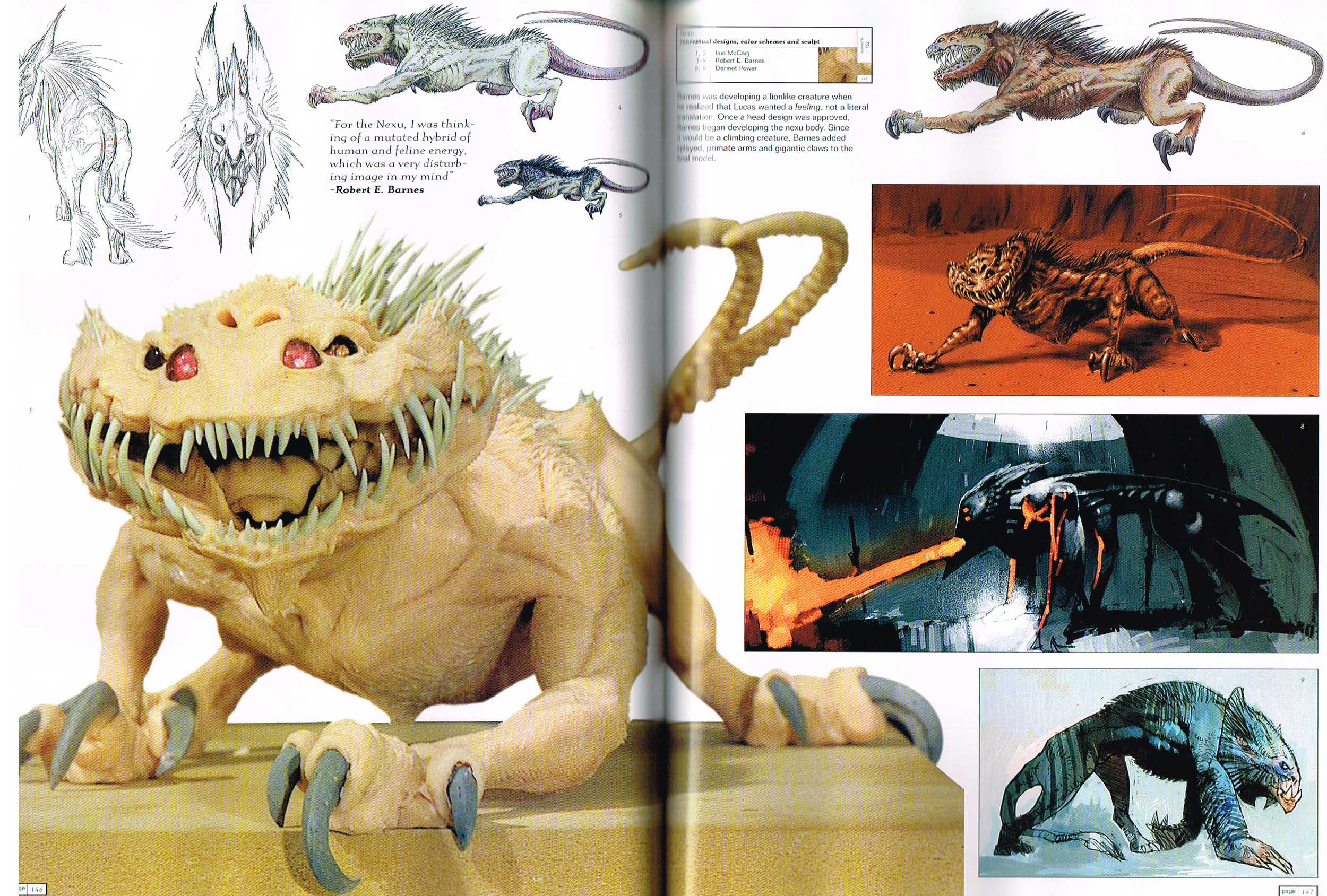 the art of starwars attack of the clones,starwars episode 2 attack of the clones,starwars concept art,iain mccaig art,robert e barnes art,dermot power art,nexu starwars concept art