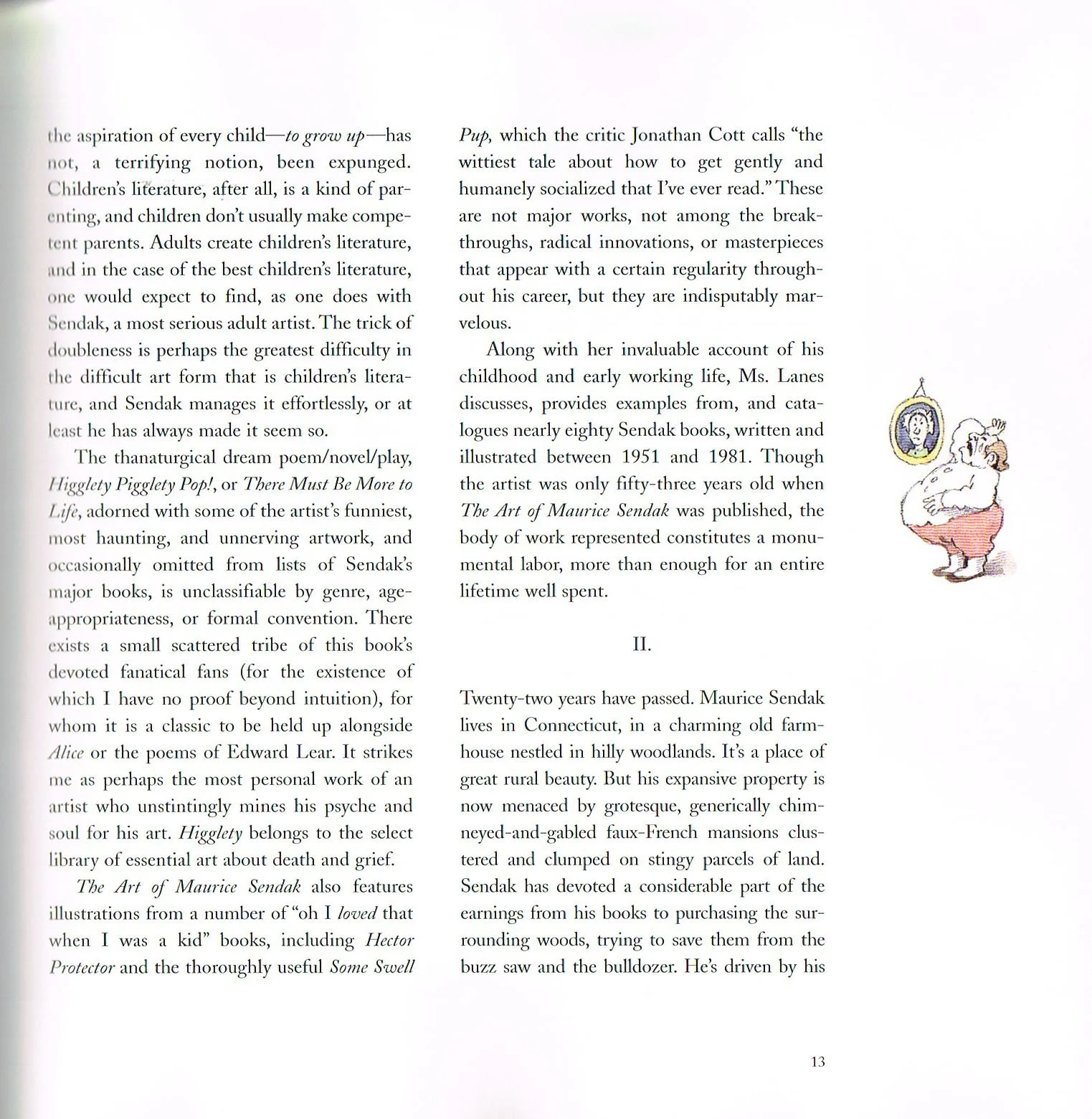 the art of maurice sendak,the art of maurice sendak 1980 to the present