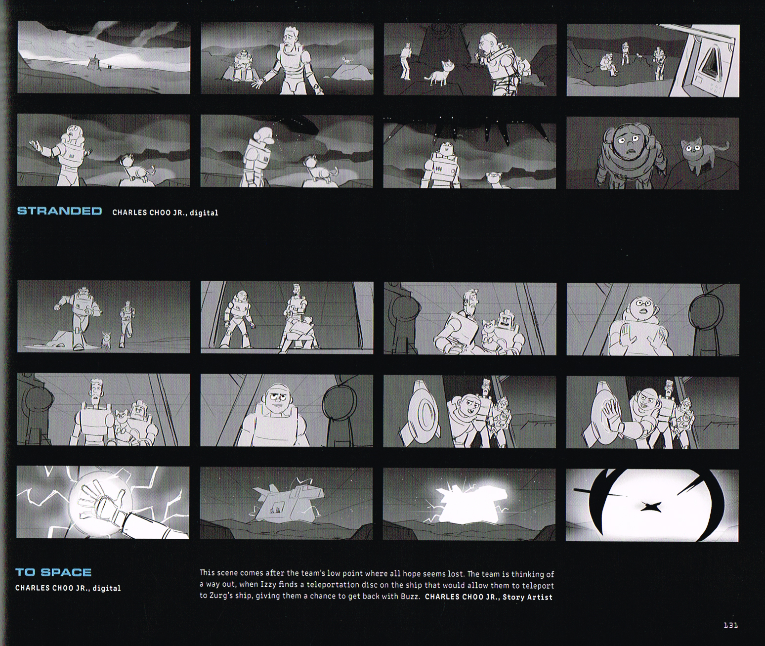 the art of lightyear,pixars lightyear art, lightyear concept art, stranded lightyear storyboards Charles Choo jr,to space lightyear storyboards Charles Choo jr,charles Choo jr storyboards