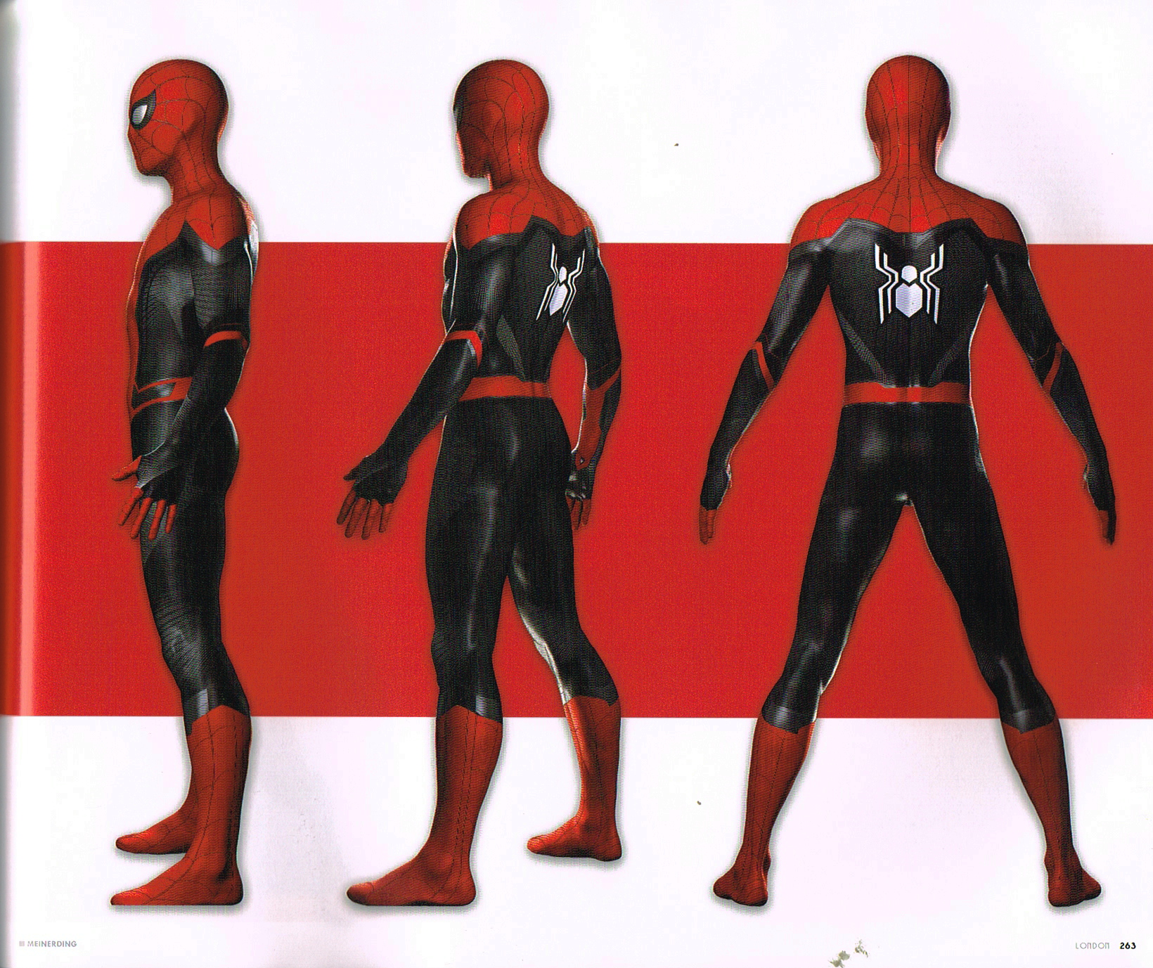 the art of spiderman far from home,spiderman far from home concept art,spiderman films concept art,spiderman suit concept art,spider suit concept art,ryan meinerding spiderman concept art,ryan meinderding art
