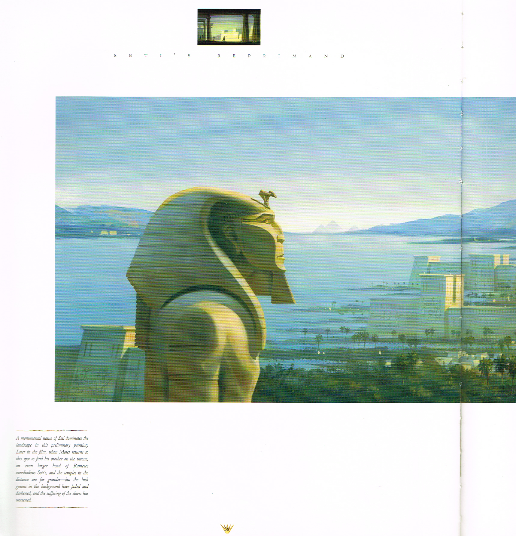 the prince of egypt a new vision in animation,the prince of egypt art,the art of the prince of egypt,setis reprimand,derek gogol,pual lasaine