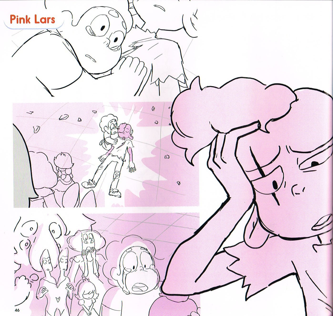 the art of steven universe,steven universe end of an era,pink lars steven universe,steven universe storyboards