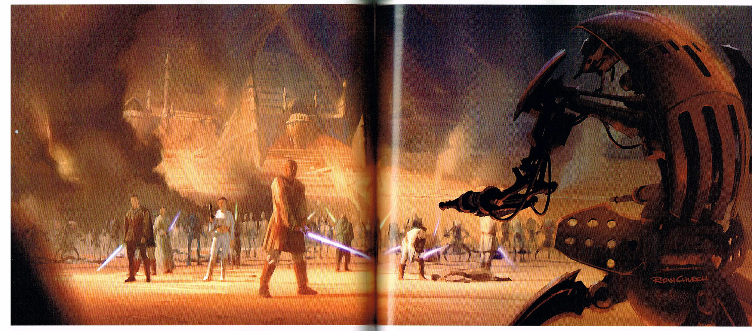 the art of starwars episode 2 attack of the clones,starwars attack of the clones art,starwars episode 2 attack of the clones art,starwars production art,erik tiemens art