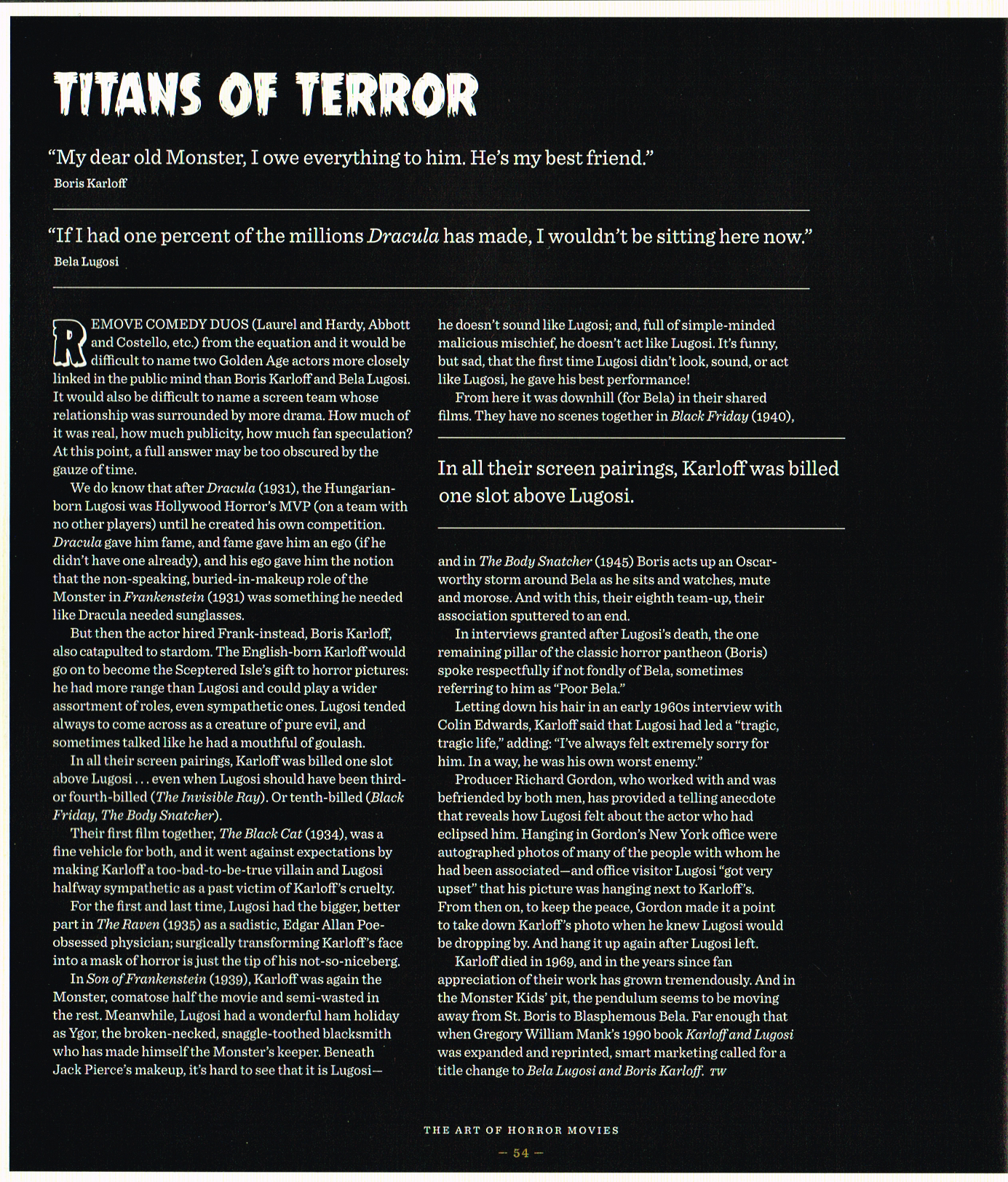 the art of horror movies an illustrated history,art of horror movies,horror movies posters,movie poster,boris karlof,bela lugosi,titans of terror