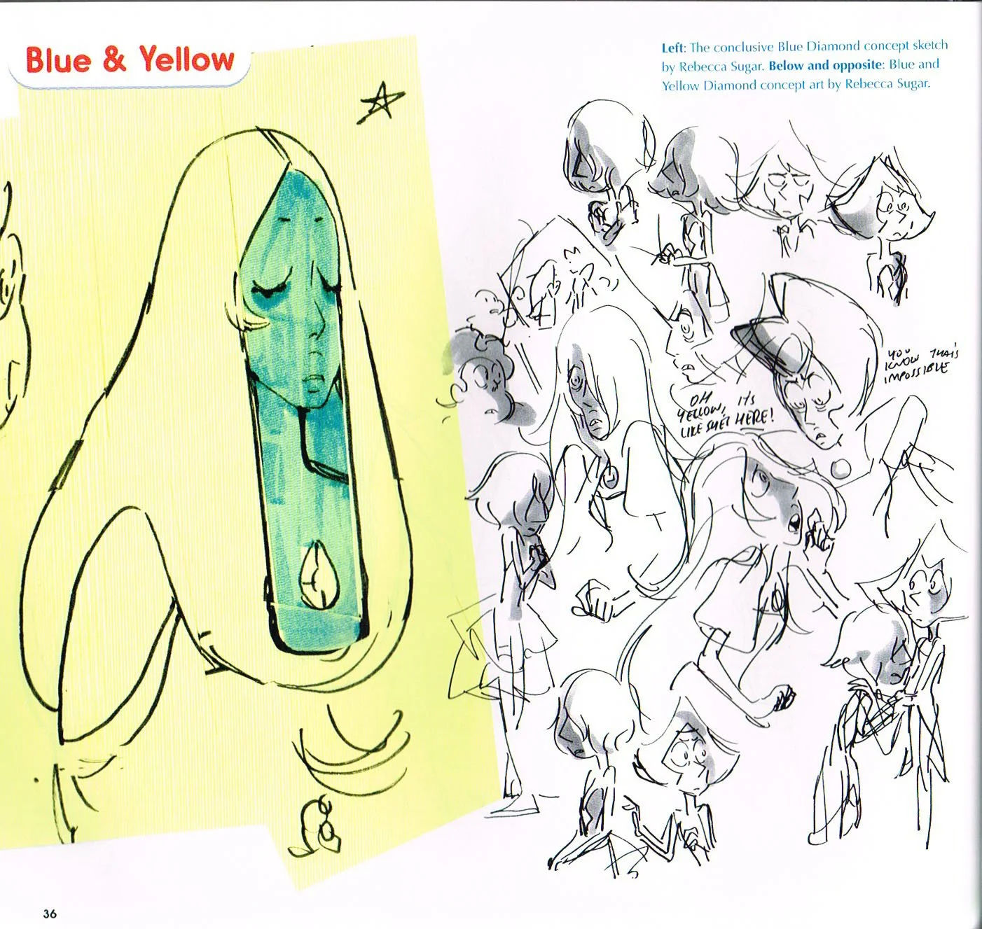 the art of steven universe,steven universe end of an era art book,steven universe concept art,rebecca sugar,blue diamond concept art,yellow diamond concept art,rebecca sugar