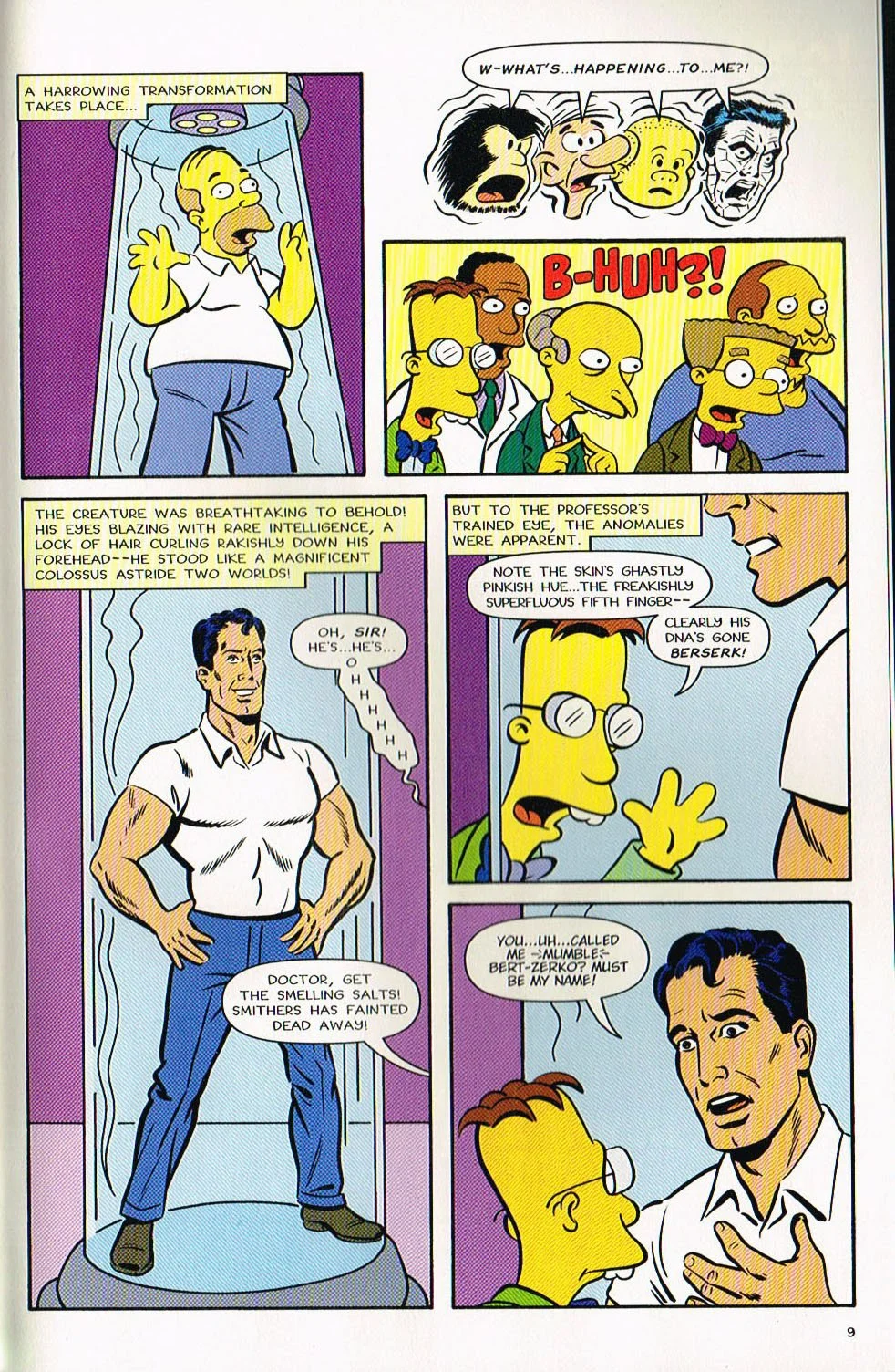 simpsons tree house of horror comic,Catastrophe in Substitute Springfields simpsons comic,simpsons comic 7,bart simpsons comic,tree house of horror art,tree house of horror,mark hamill,bill morrison,jason ho,mike rote,art ueve,karen bates