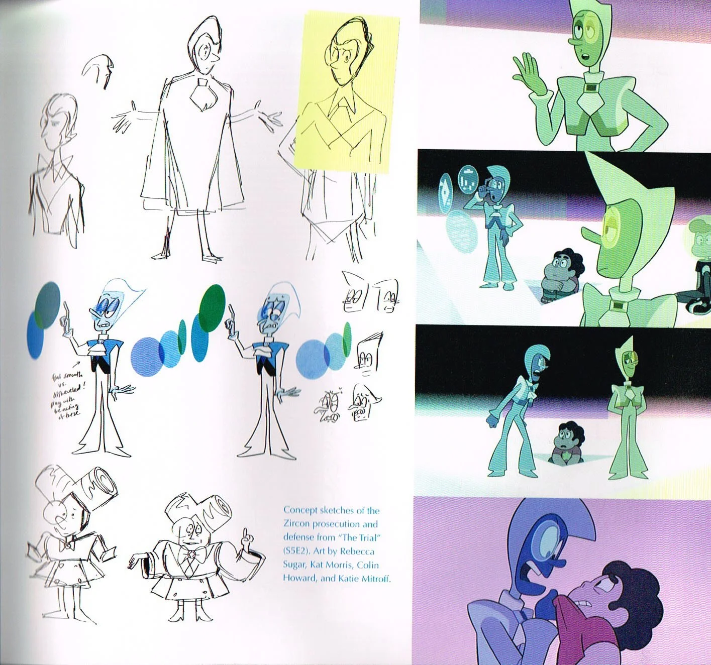 the art of Steven universe,steven universe end of an era art book,steven universe art,steven universe concept art the trail, zircon art,rebecca sugar art,kat morris art,colin Howard art,katie mitroff art