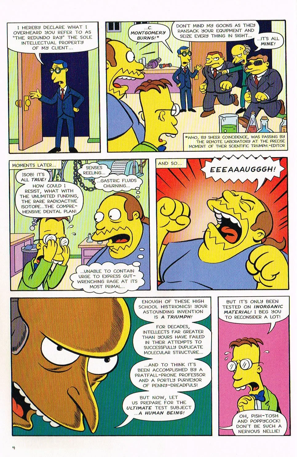 simpsons tree house of horror comic,Catastrophe in Substitute Springfields simpsons comic,simpsons comic 7,bart simpsons comic,tree house of horror art,tree house of horror,mark hamill,bill morrison,jason ho,mike rote,art ueve,karen bates