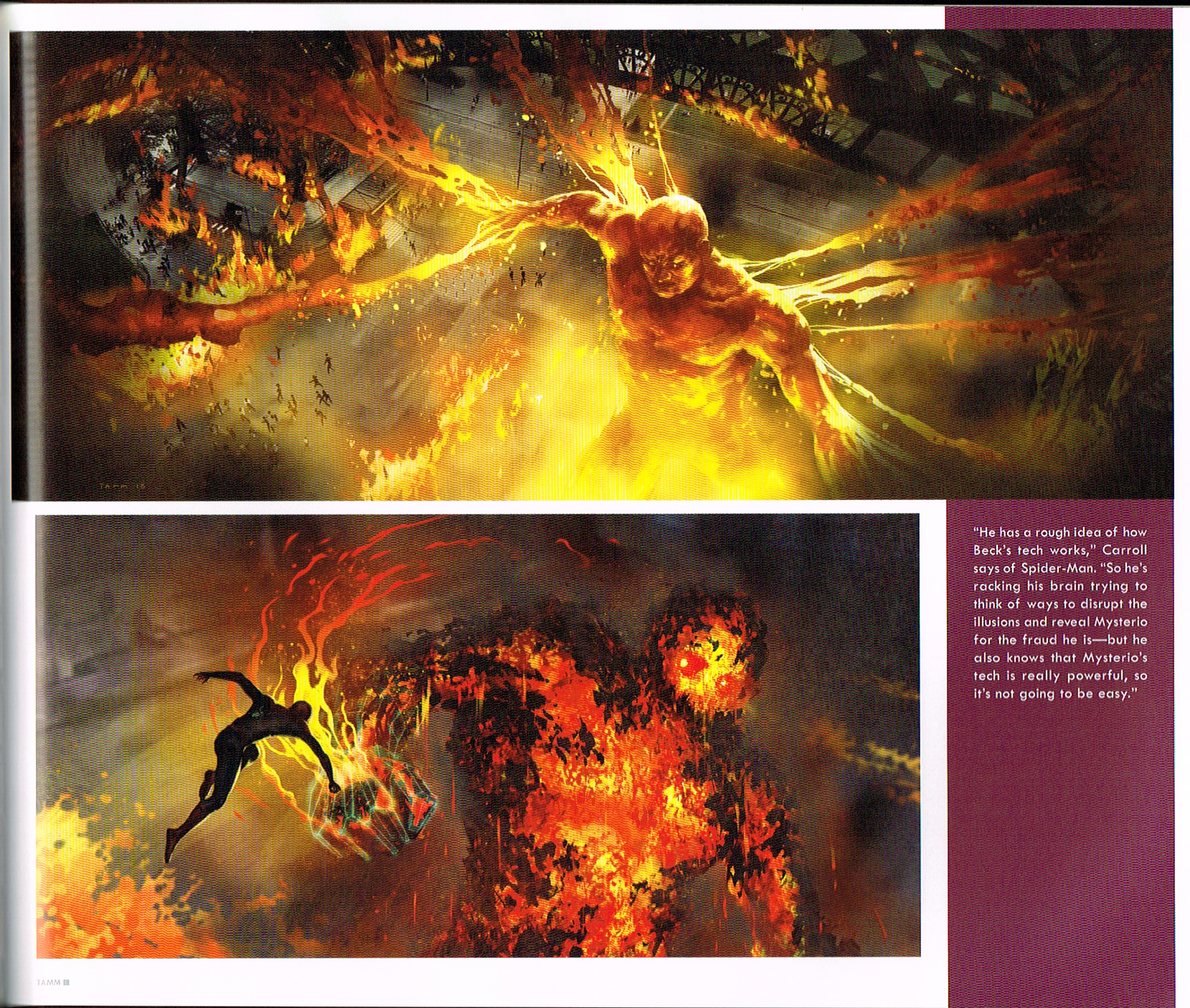 the art of spiderman far from home,spiderman far from home concept art,spiderman marvel movies art,henrik tamm