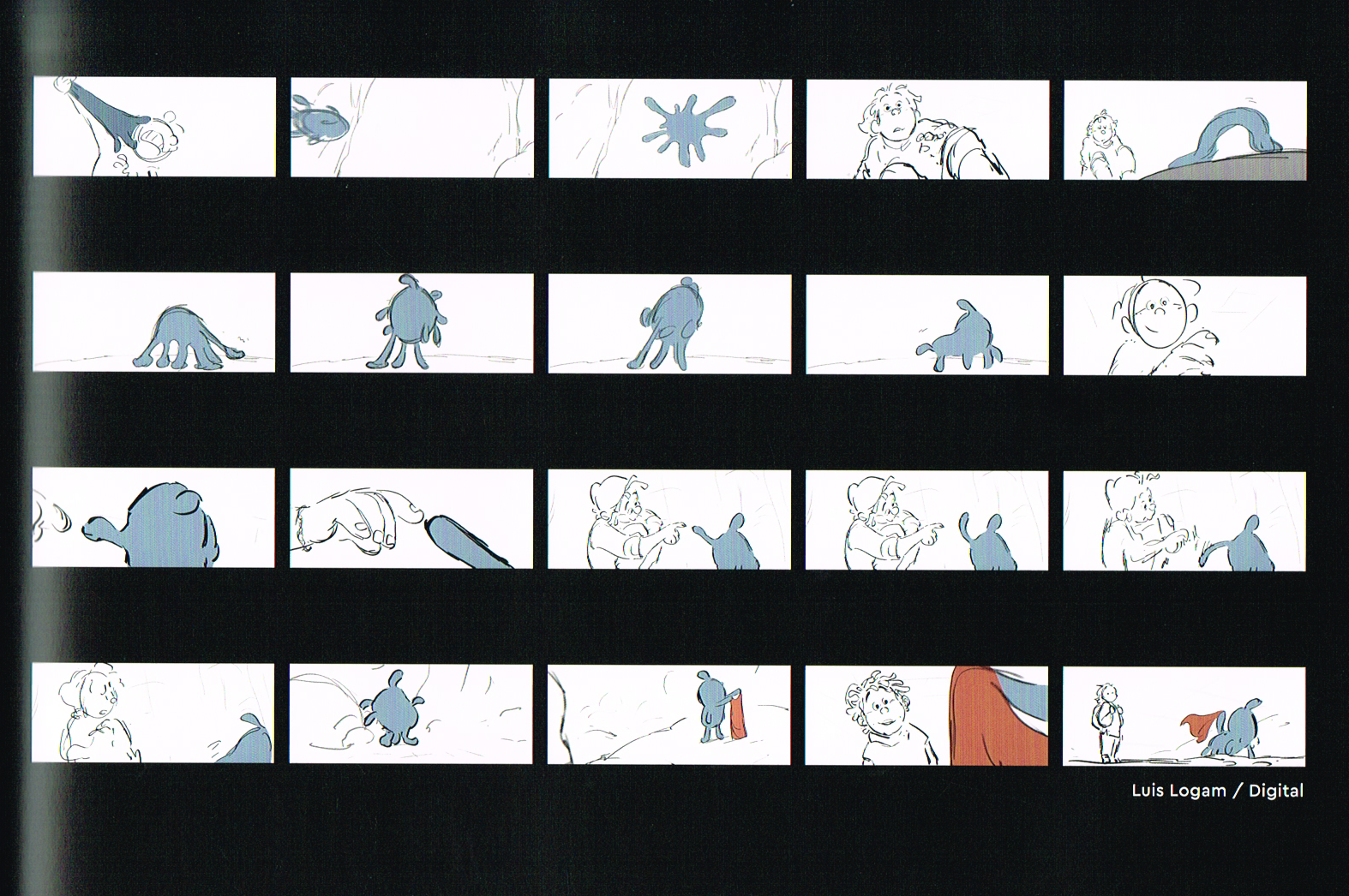 the art of strange world, strange world concept art,splat concept art,strange world splat art,splat character designs,luis logam art,meet splat storyboards