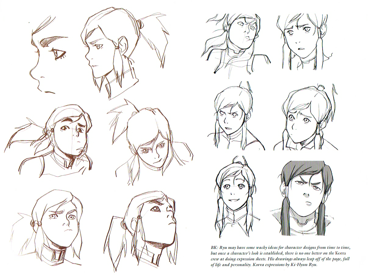 the legend of korra,the art of the legend of korra,the legend of korra concept art,the legend of korra facial expressions art,the legend of korra art,the legend of korra production art,korra anime faces,anime faces,anime facial expression