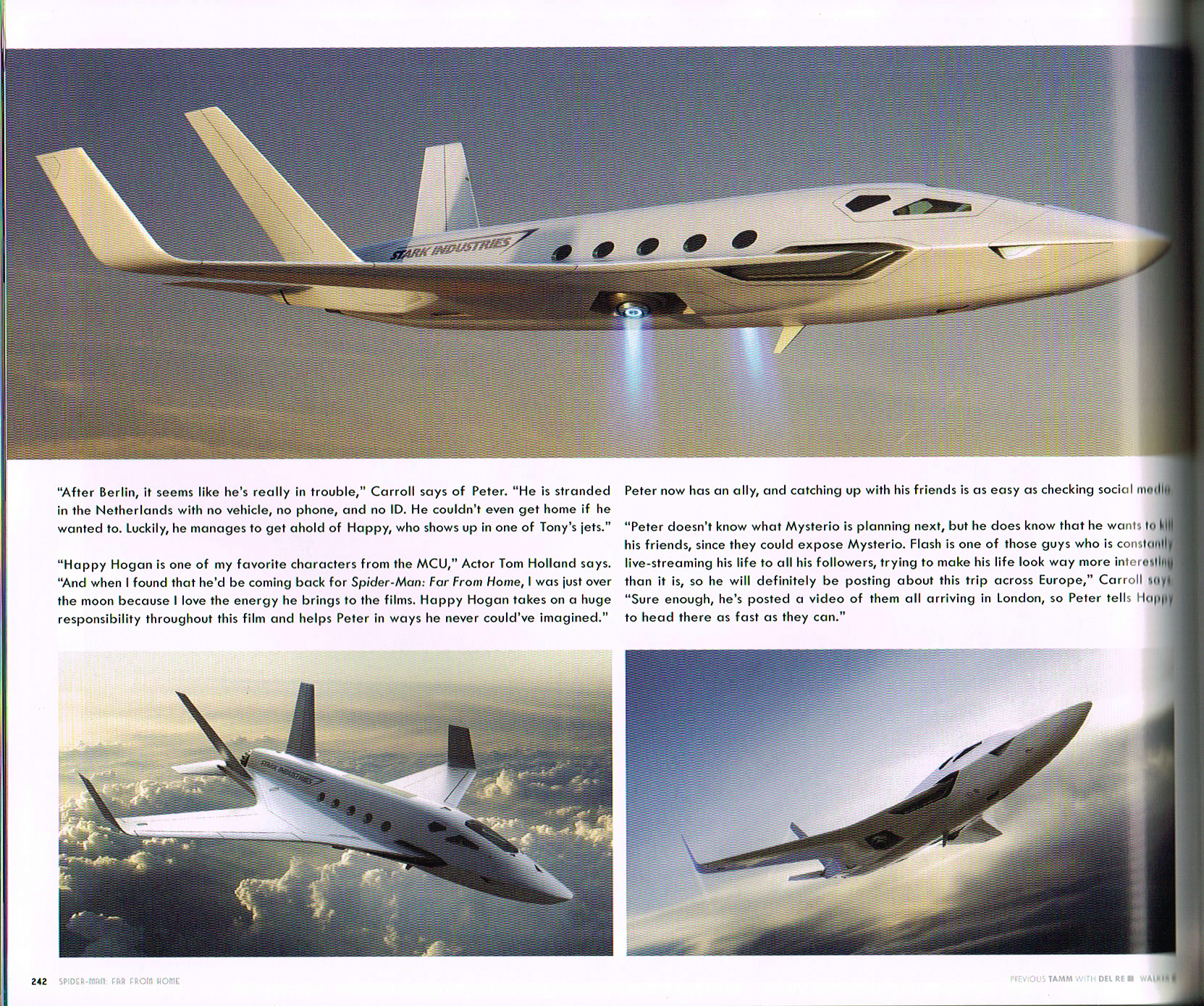 the art of spiderman far from home, the art of spiderman,spiderman concept art,spiderman far from home concept art, dan walker, stark industries jet