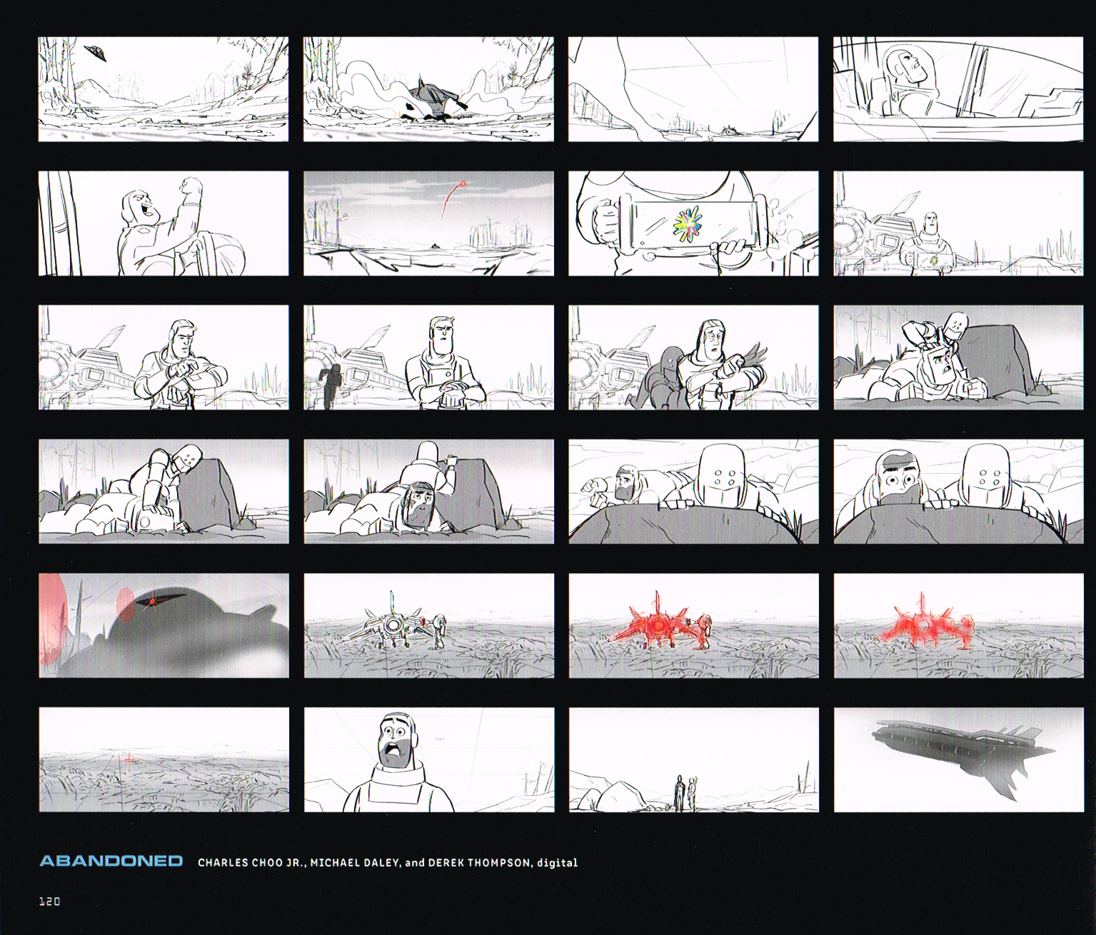 the art of lightyear,pixars lightyear,lightyear concept art,lightyear art,pixar art,lightyear storyboards,charles choo jr,Michael daley,derek thompson,lightyear abandoned storyboards