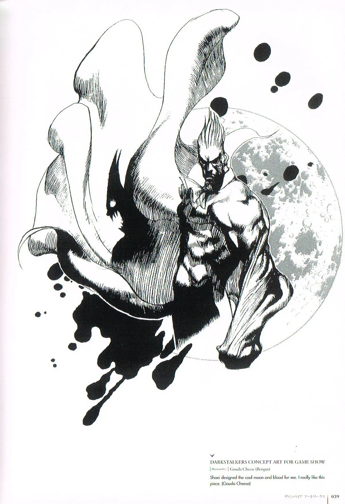 the art of darkstalkers,darkstalkers official complete works, gouda cheese bengus art