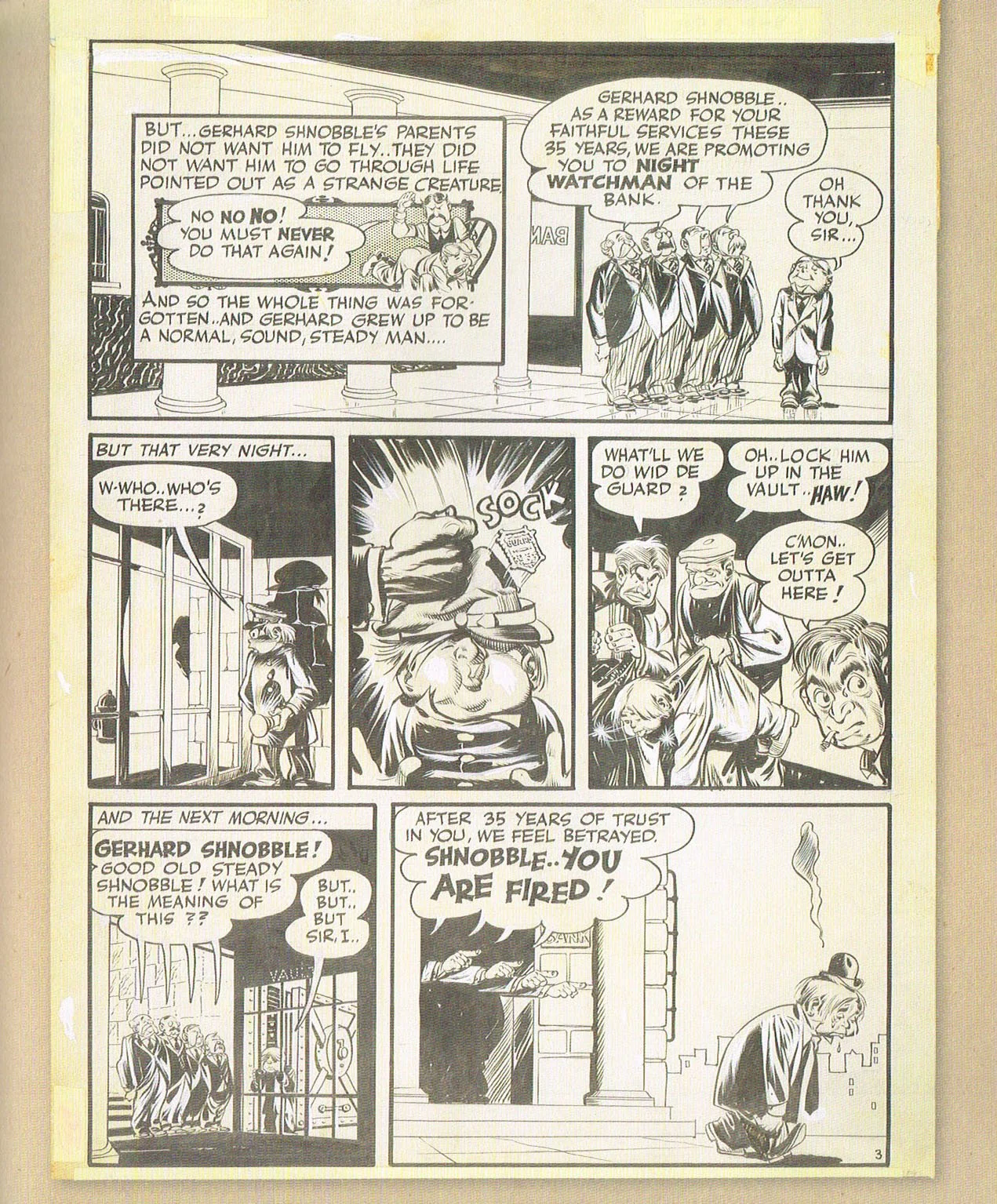 the art of will esiner,will eisner champion of the graphic novel,the spirit comic book,The Story of Gerhard Schnobble
