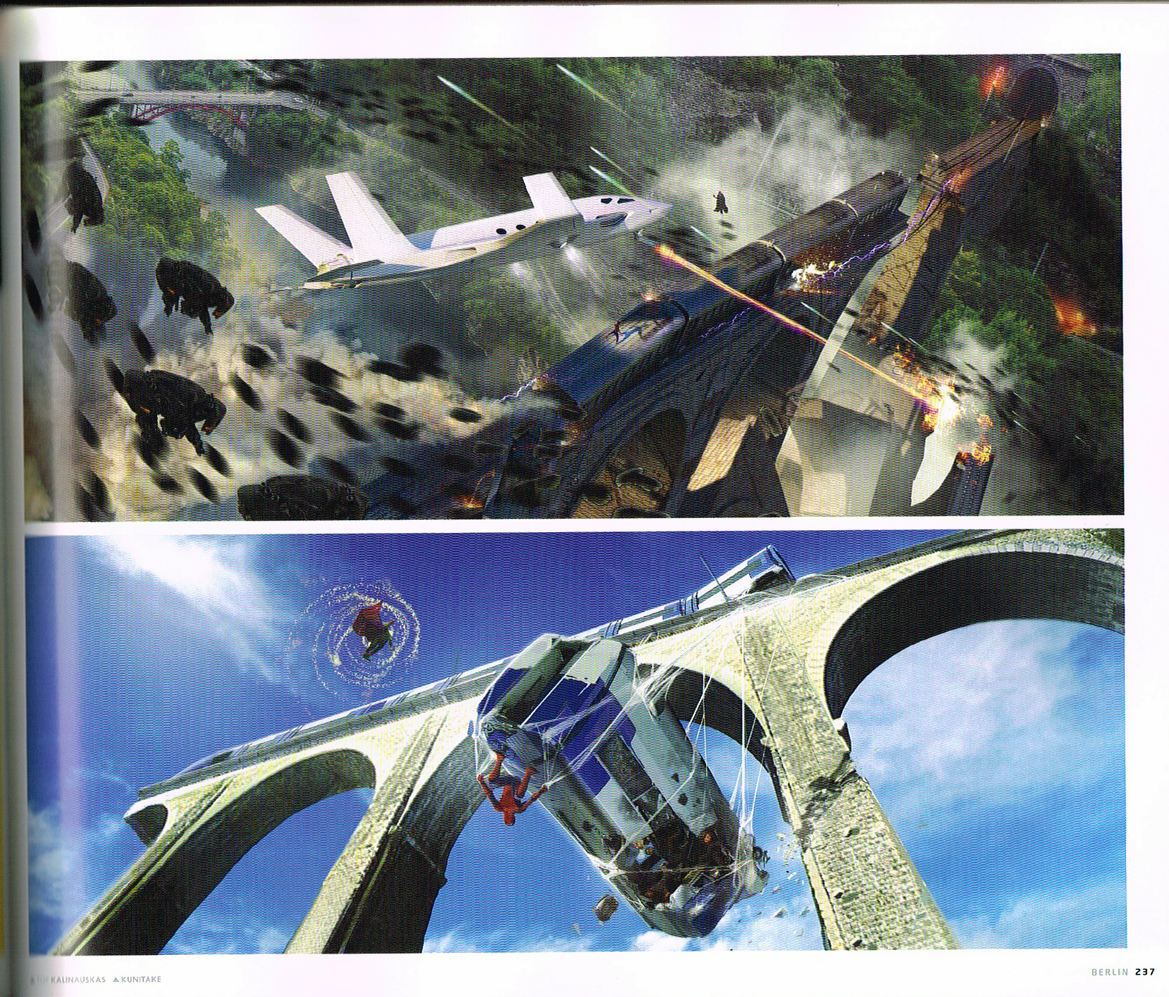 the art of spiderman far from home, the art of spiderman,spiderman concept art,spiderman far from home concept art, far from home jet concept art,tani kunitake,darius kalinauskaus