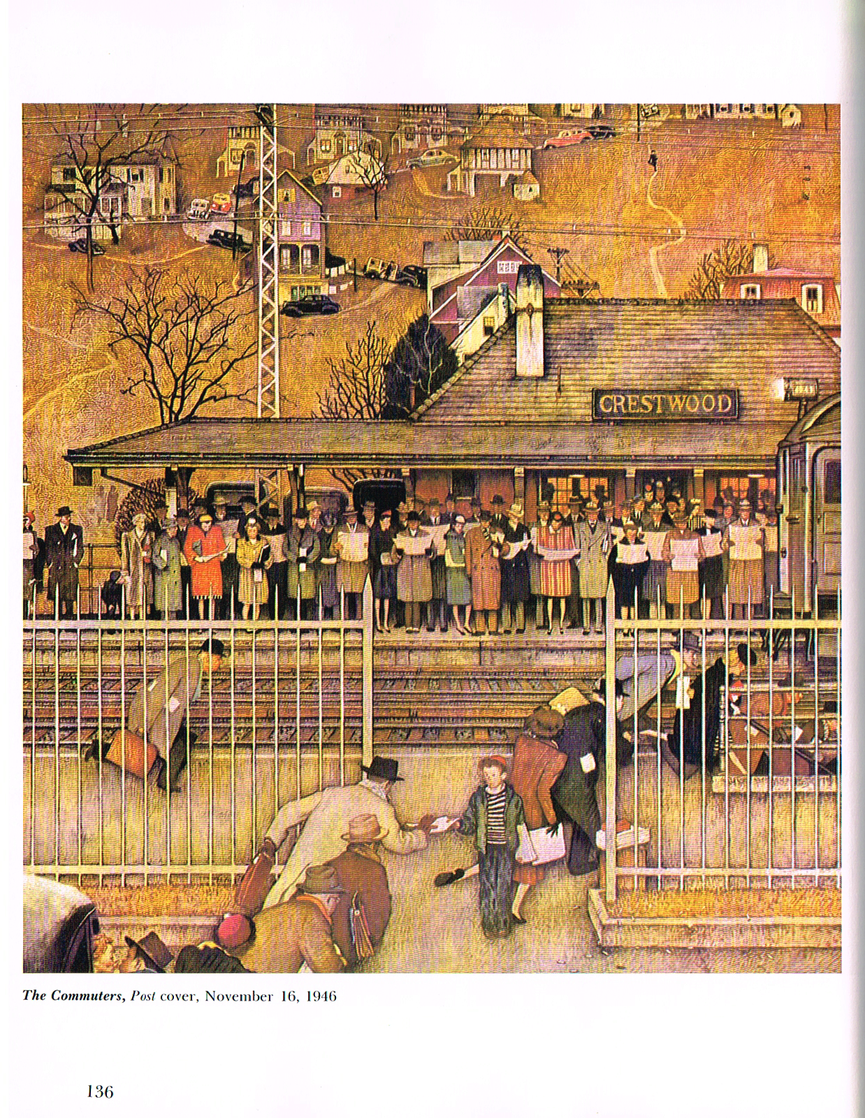 the art of norman Rockwell's faith of america,the art of norman Rockwell,norman Rockwell paintings,norman rockwell art,the commuters norman rockwell painting 1946