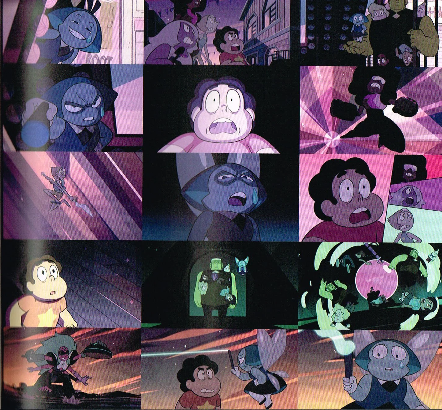 the art of Steven universe,steven universe end of an era art book,steven universe art,steven universe color concept Rebecca sugar