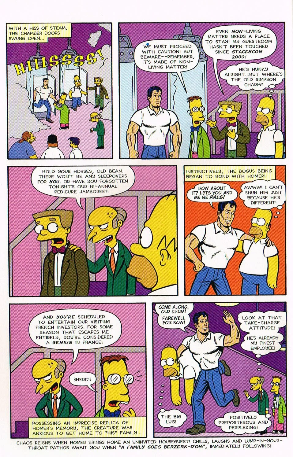 simpsons tree house of horror comic,Catastrophe in Substitute Springfields simpsons comic,simpsons comic 7,bart simpsons comic,tree house of horror art,tree house of horror,mark hamill,bill morrison,jason ho,mike rote,art ueve,karen bates