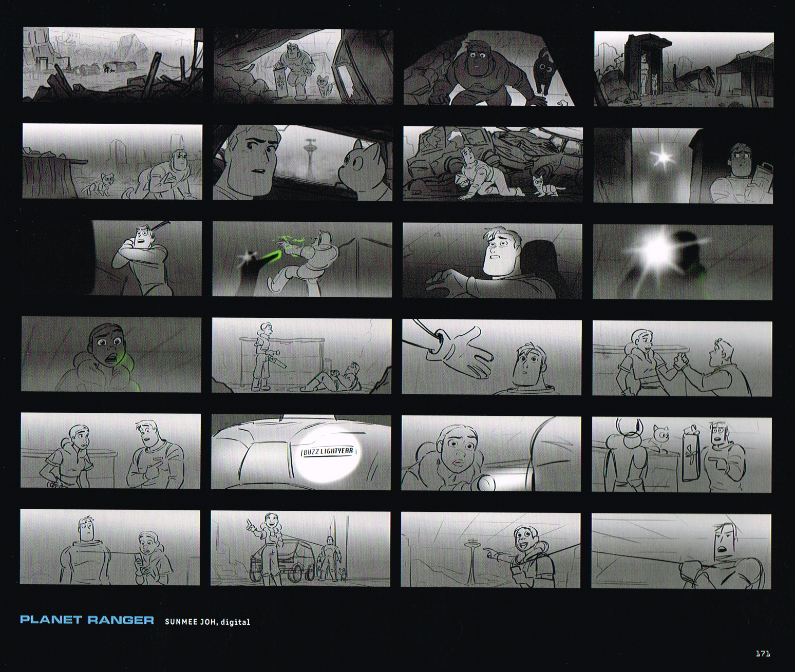 the art of lightyear,lightyear concept art,pixar lightyear art,sunmee joh,lightyear storyboards sunmee joh
