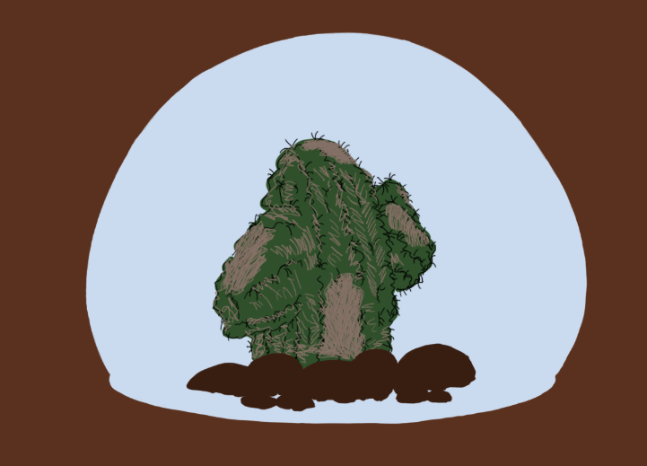 production blog, cactus sketch