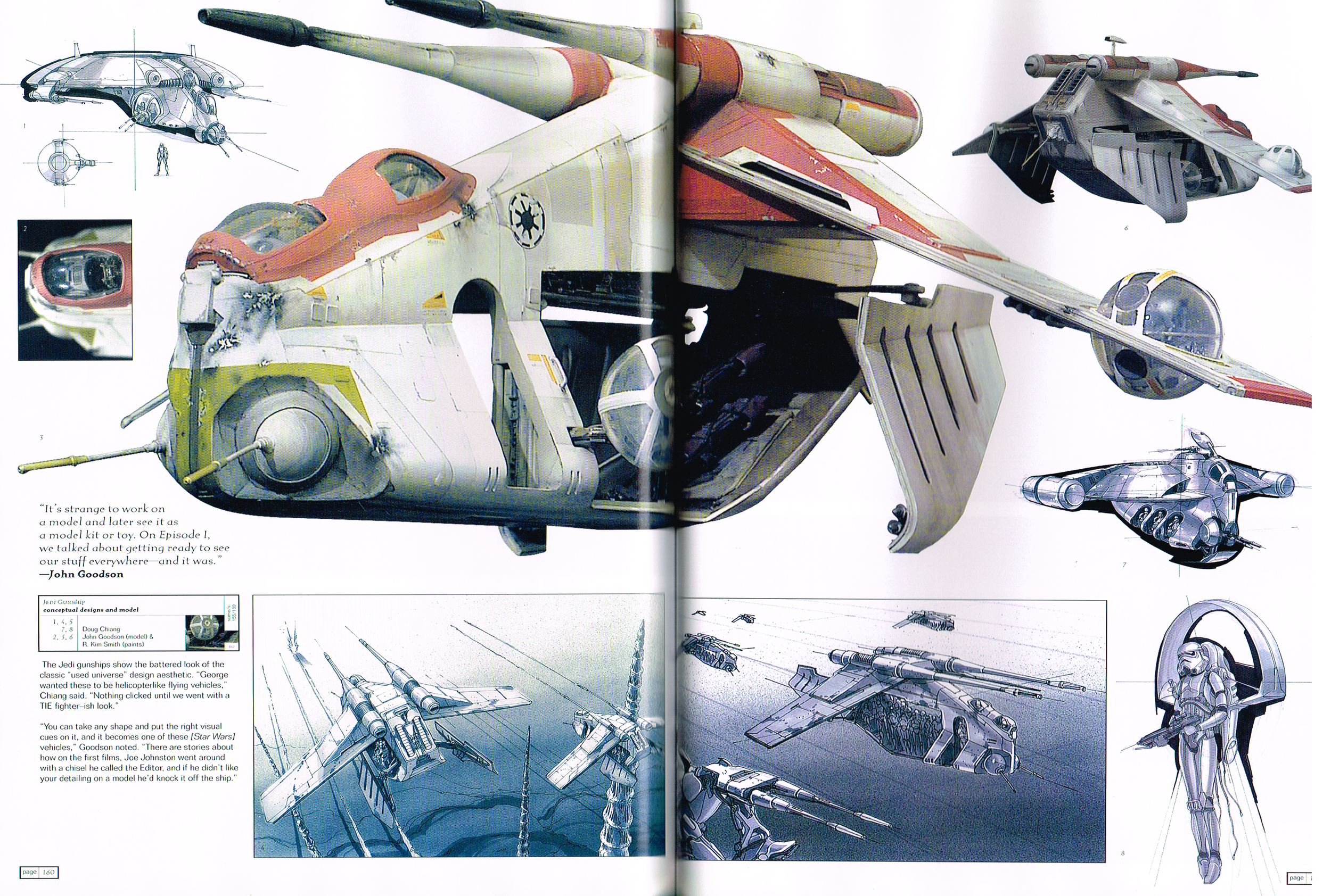the art of star war attack of the clones,starwars episode 2 attack of the clones art,starwars concept art,starwars Jedi gunship art,doug Chiang art, john goodson,r Kim smith art,starwars vehicles art