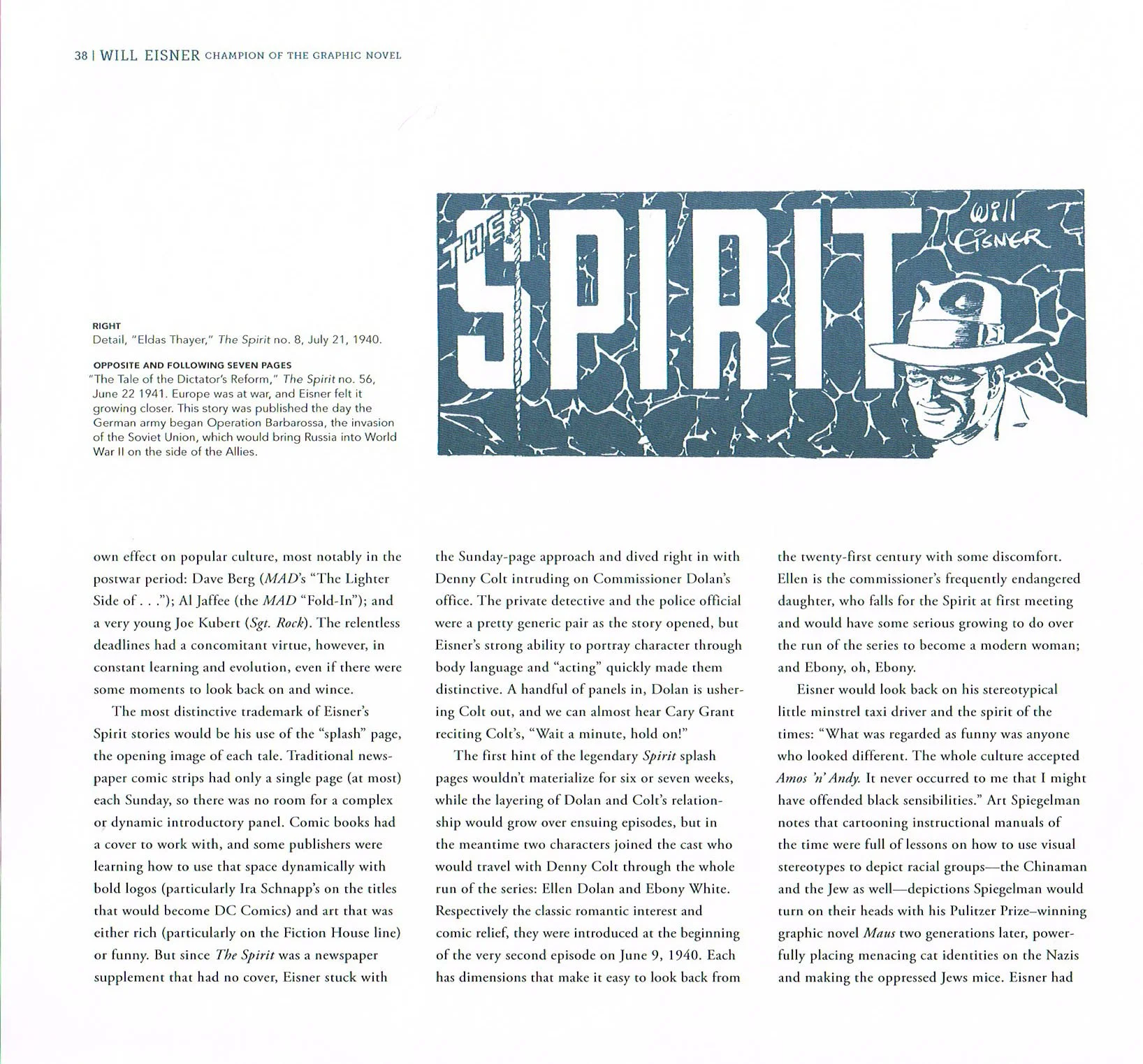 will eisner champion of the graphic novel,will eisner art,the spirit will eisner,the spirit comic