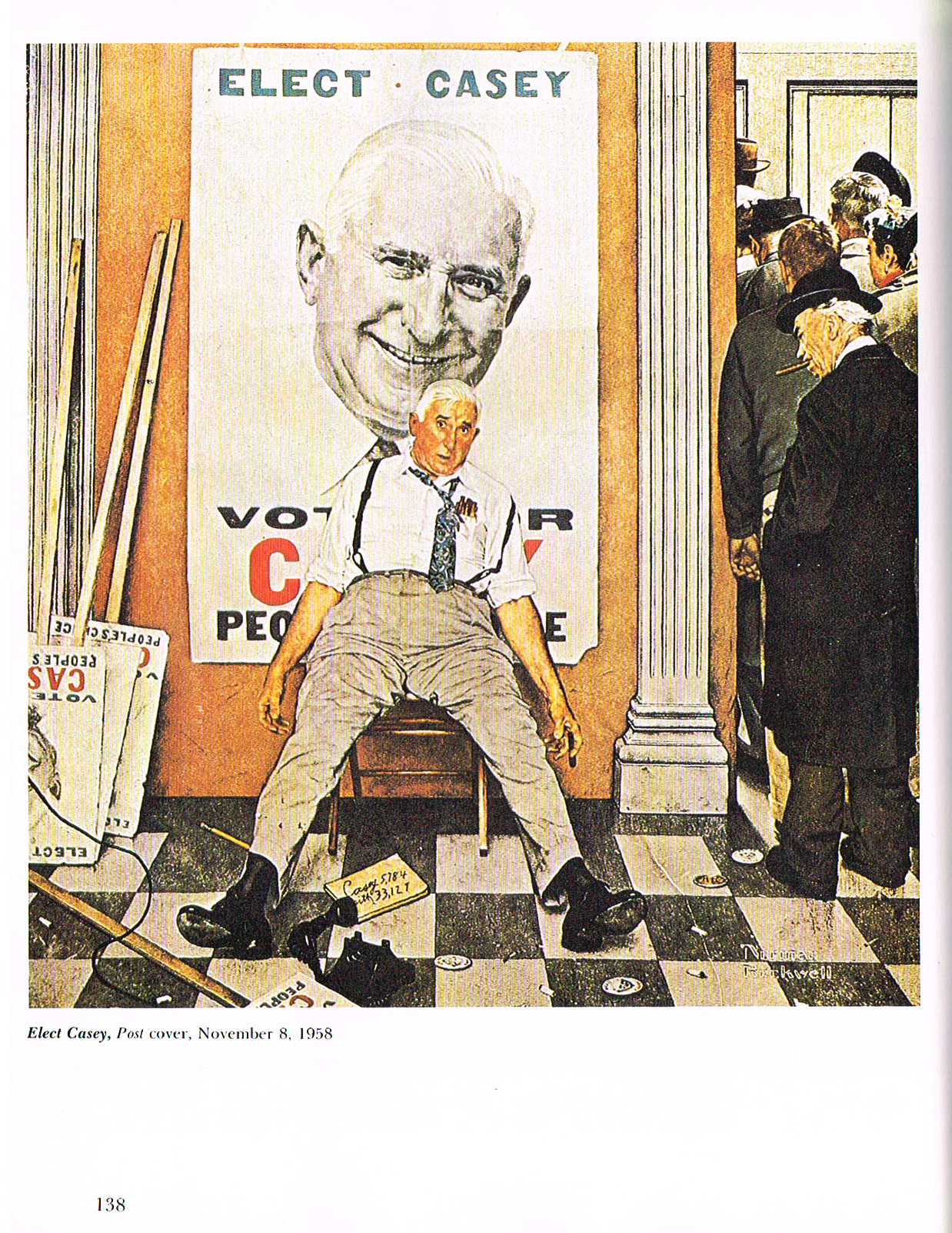 the art of norman Rockwell's faith of america,the art of norman Rockwell,norman Rockwell paintings,norman rockwell art,elect casey norman rockwell painting 1958