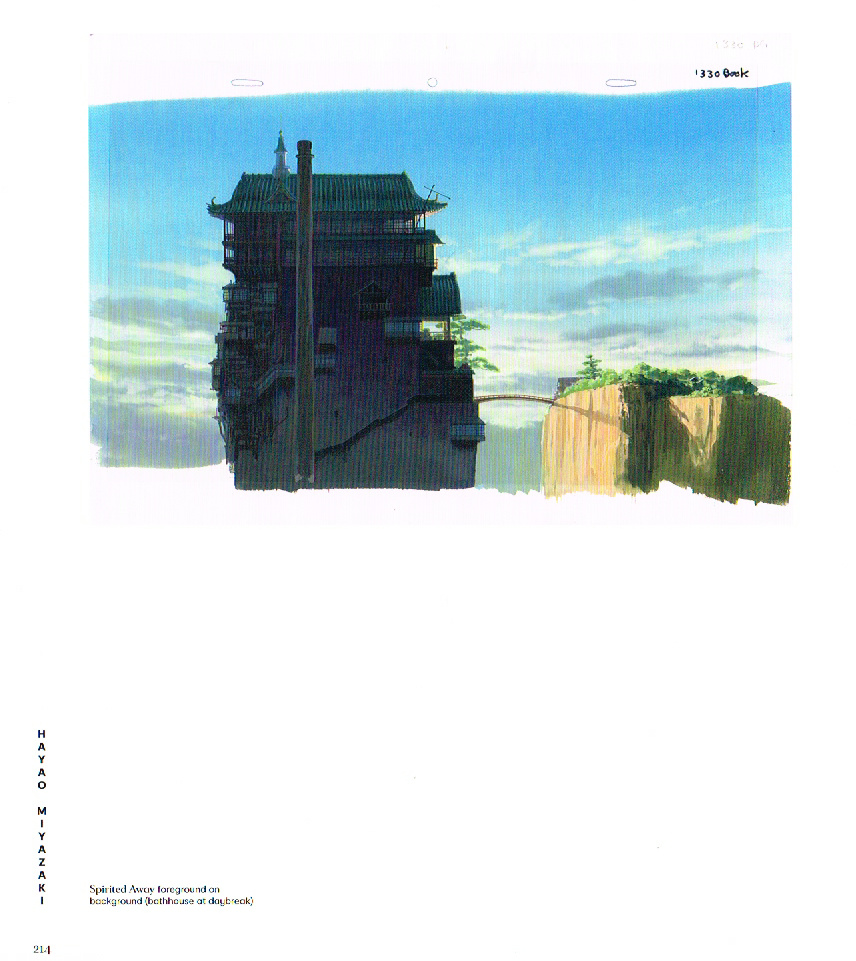 the art of hayao miyazaki,hayao miyazaki,hayao miyazaki concept art,studio ghibli art,spirited away art,spirited away bathhouse,