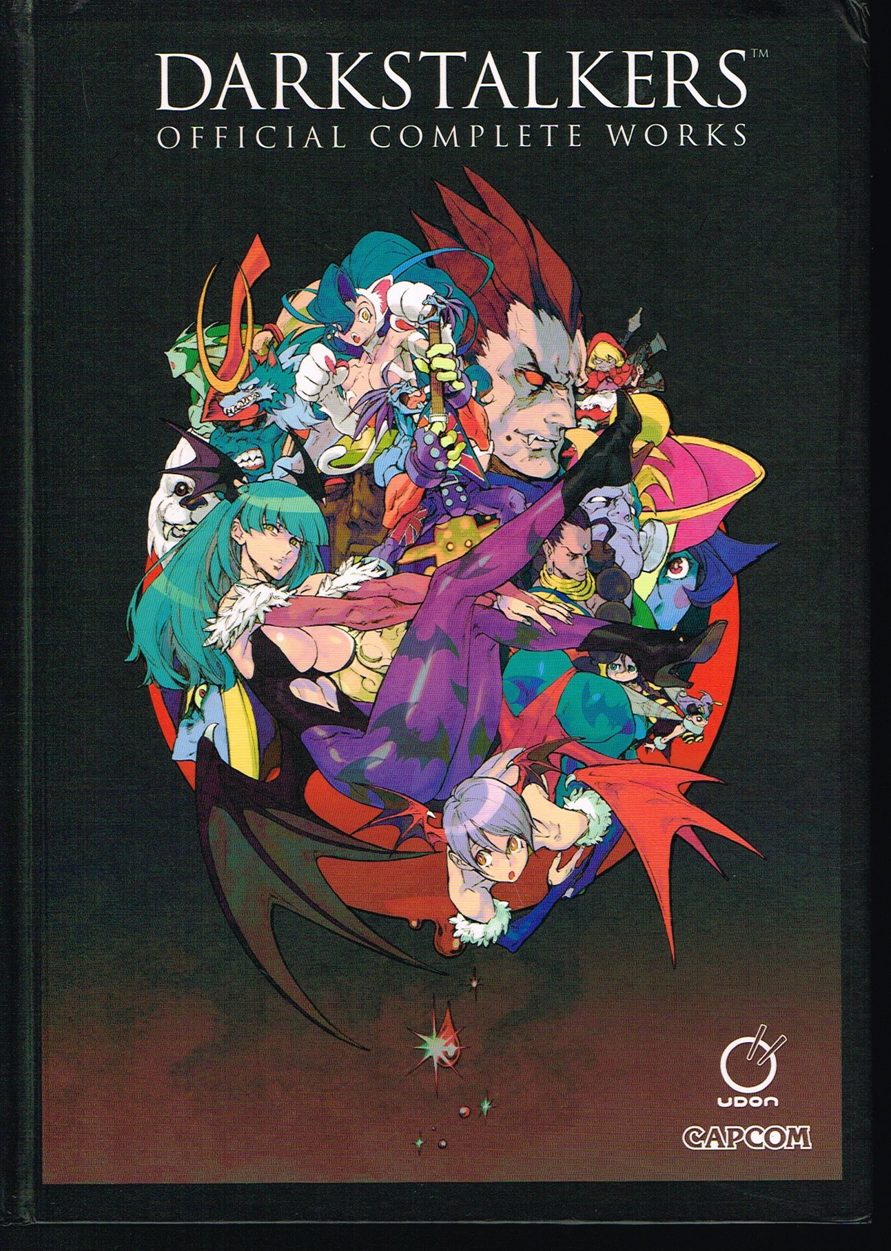the art of darkstalkers,darkstalkers official complete works,darkstalkers concept art,capcom art,udon art