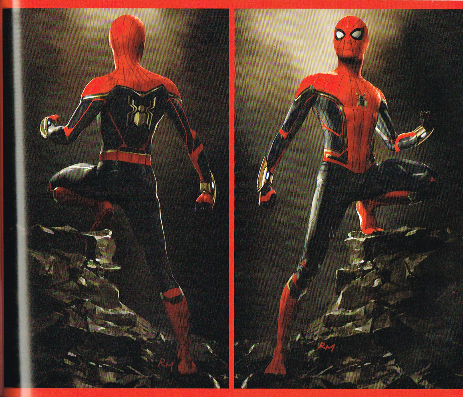 ryan meinerding,the art of spiderman far from home,spiderman far from home art,spiderman concept art,marvel spiderman movie art,spiderman far from home concept art,spiderman art,spiderman suit art