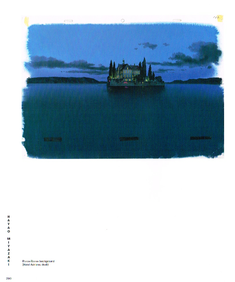 the art of hayao miyazaki,hayao miyazaki art,hayao miyazaki,porco rosso background,porco rosso hotel adriano art
