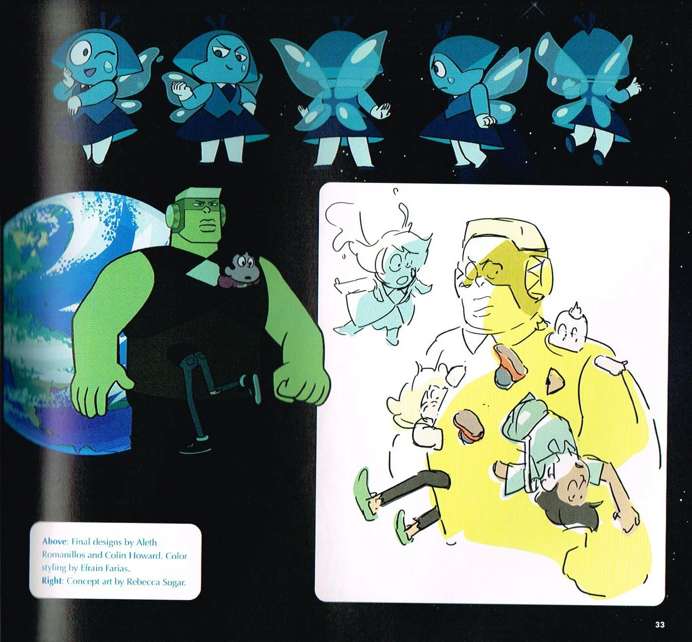 the art of Steven universe,steven universe end of an era art book,steven universe art, Steven universe art by aleth romanillos and Colin Howard,efrain fairs art,rebecca sugar concept art Steven universe