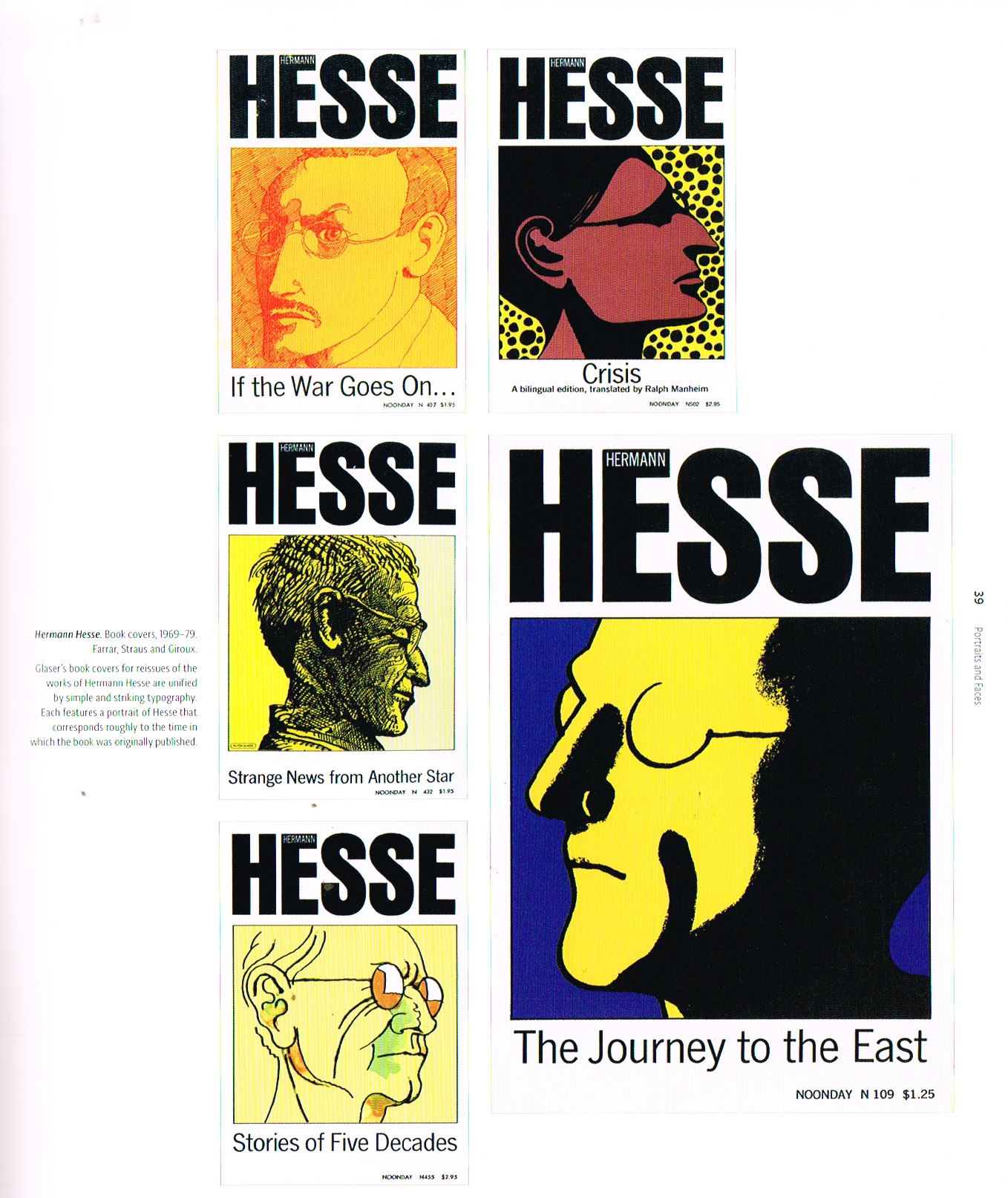 pop milton glaser, the art of milton glaser,milton glaser pop,hermann hesse book covers,hermann hesse portrait art,hermann hesse